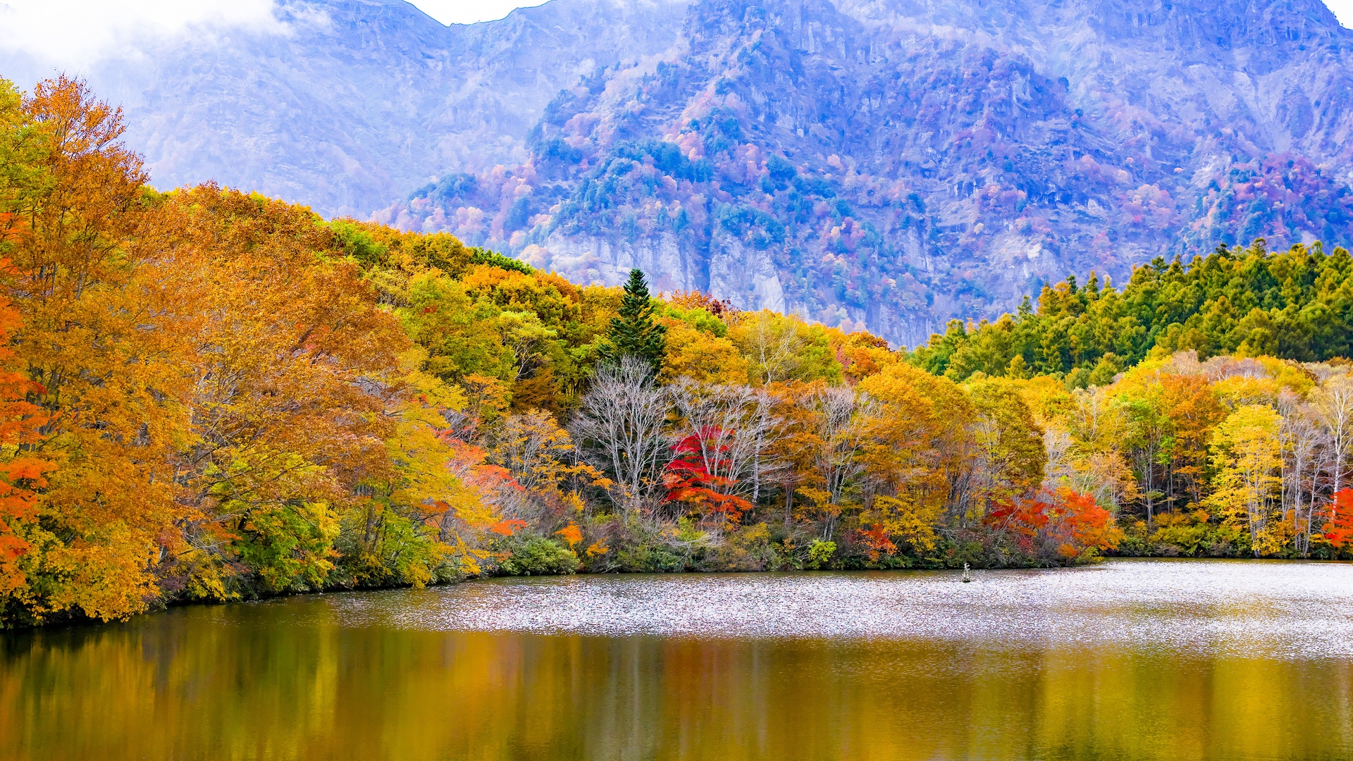 Fall Mountain Lake Wallpapers