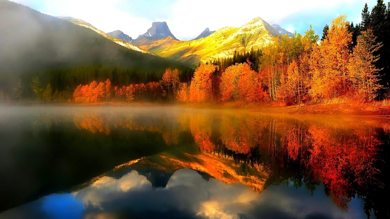 Fall Mountain Lake Wallpapers