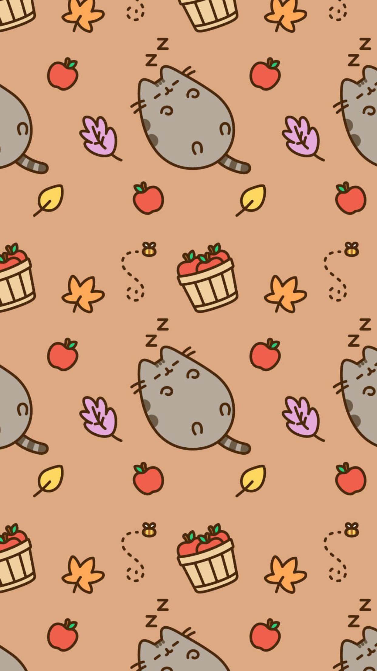 Fall Pusheen Wallpapers