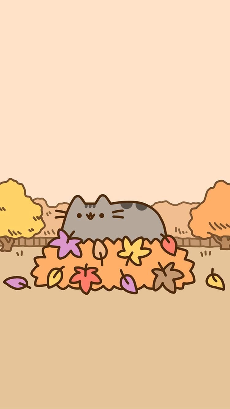 Fall Pusheen Wallpapers