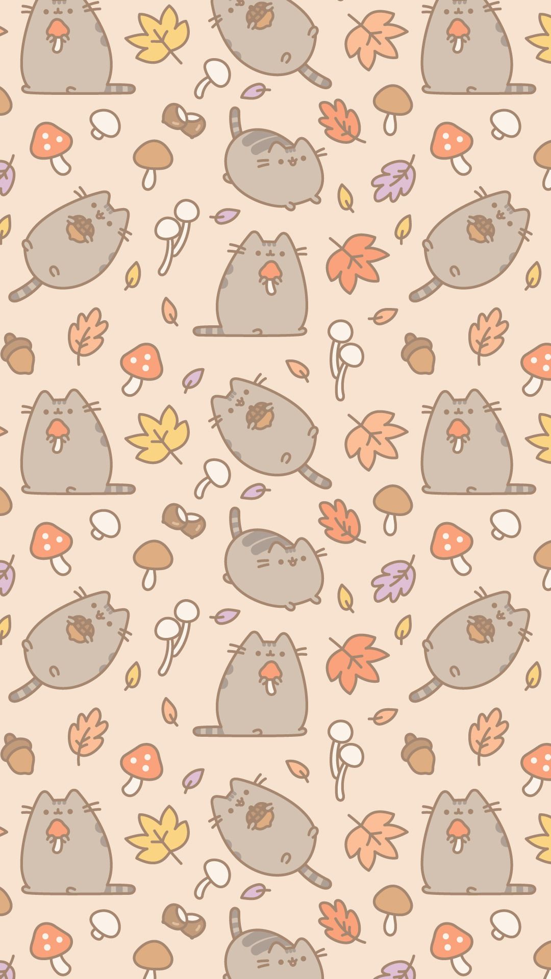 Fall Pusheen Wallpapers