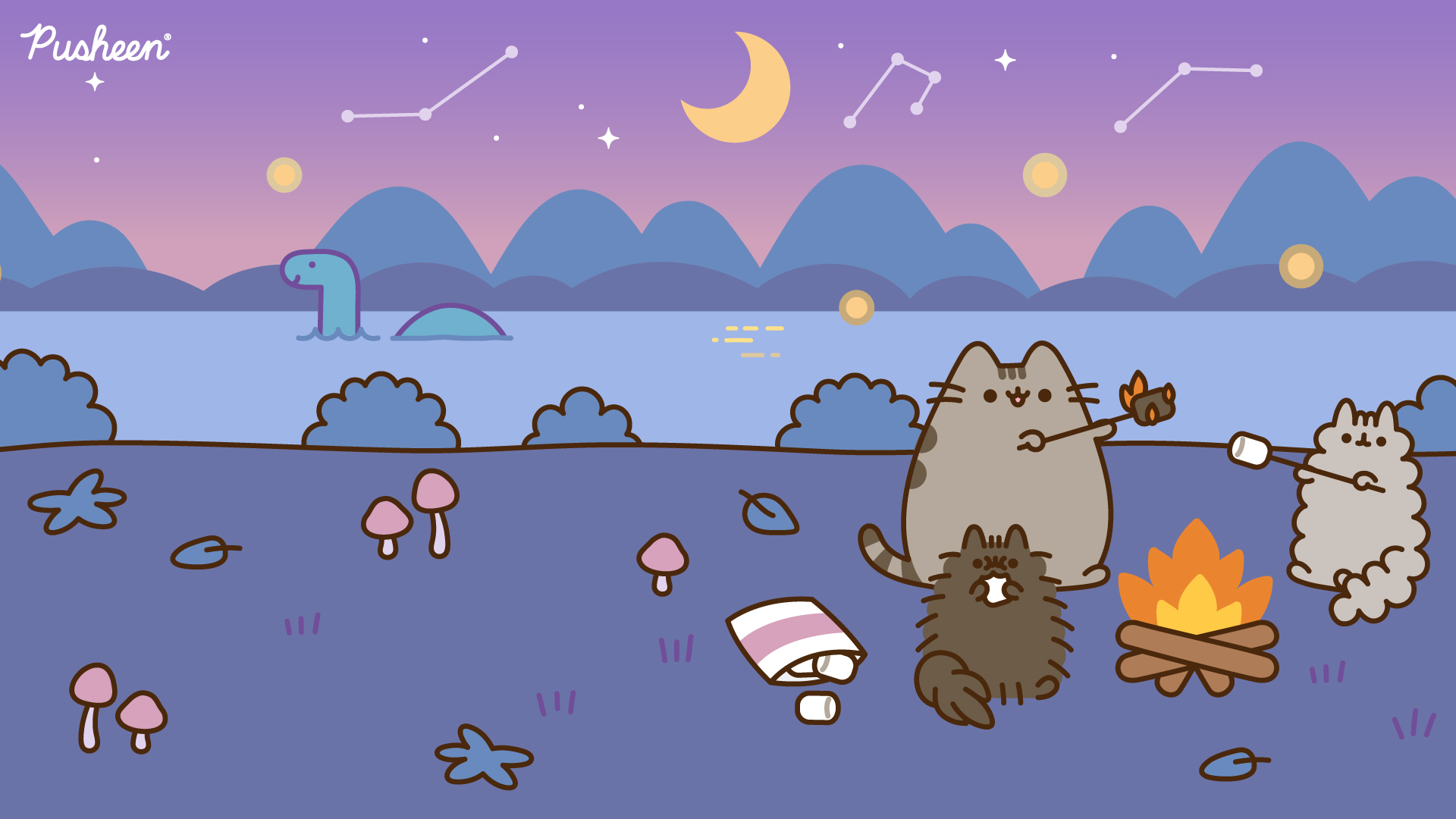 Fall Pusheen Wallpapers