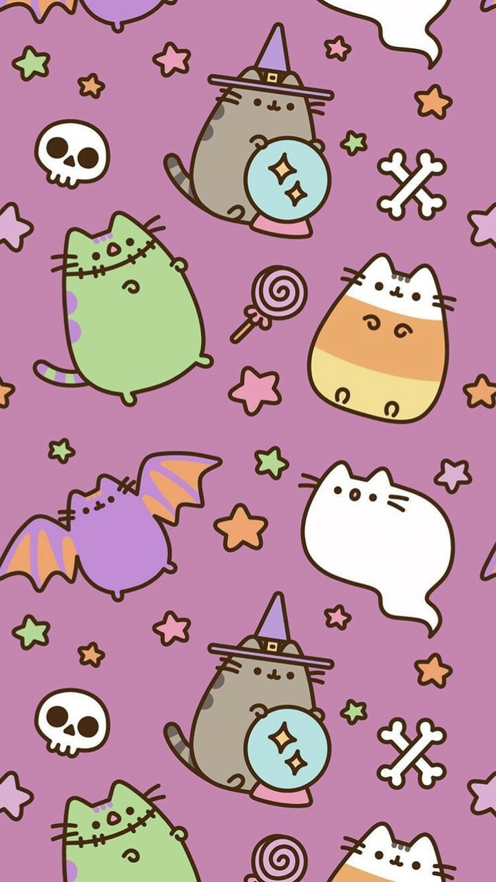 Fall Pusheen Wallpapers