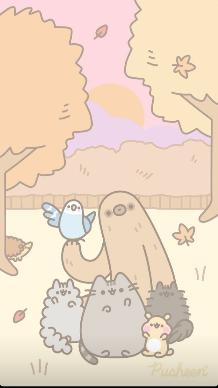 Fall Pusheen Wallpapers