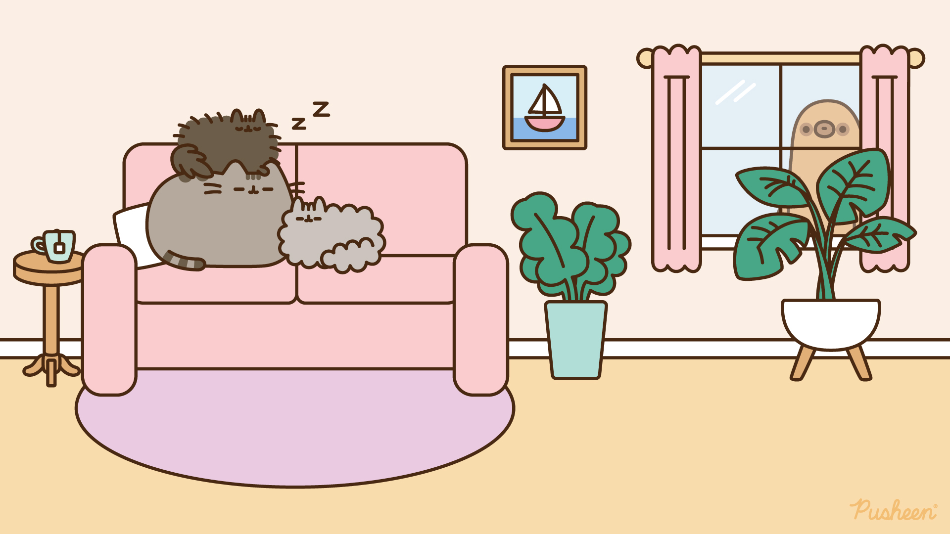 Fall Pusheen Wallpapers