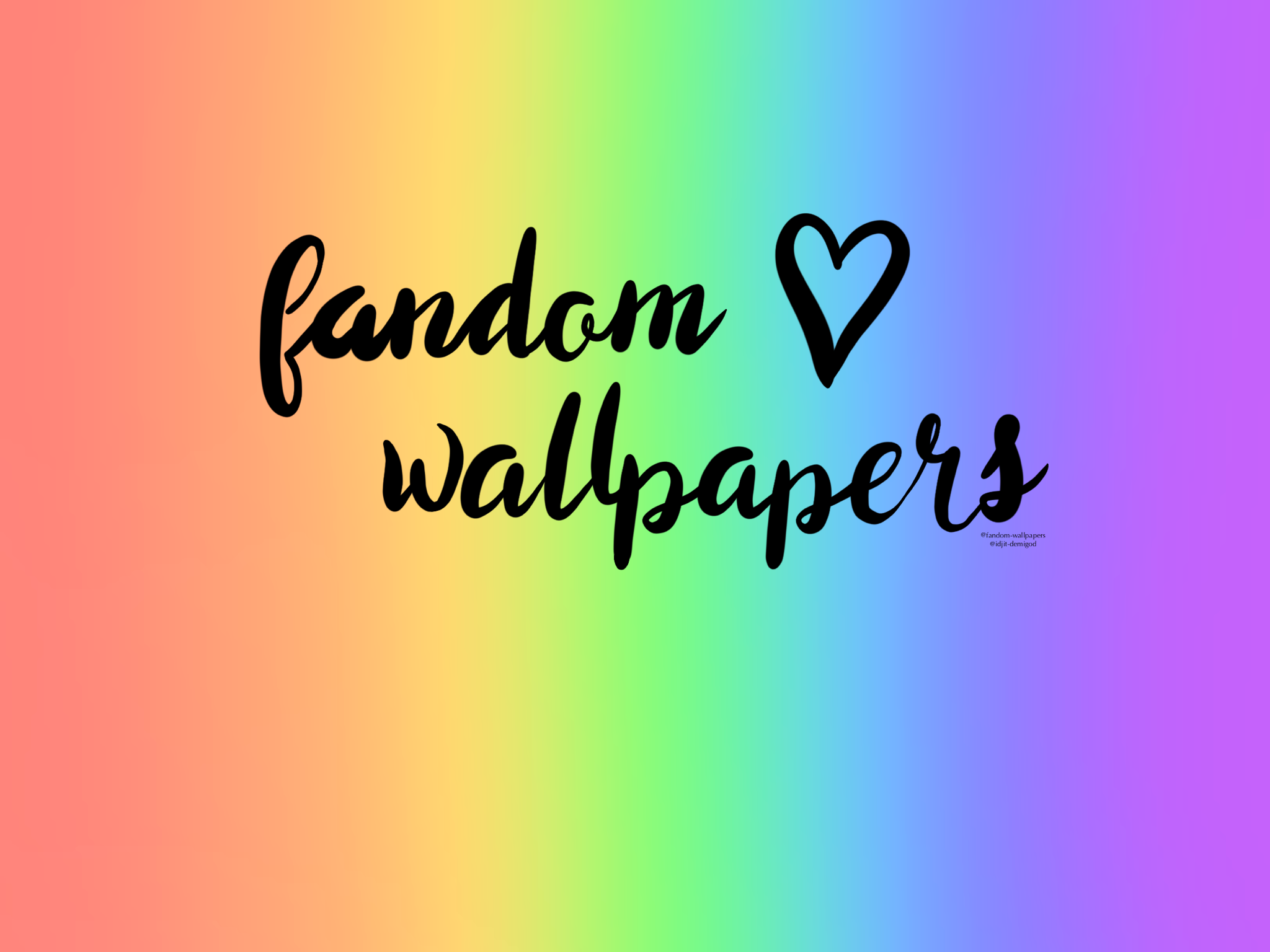 Fandom Tumblr Wallpapers