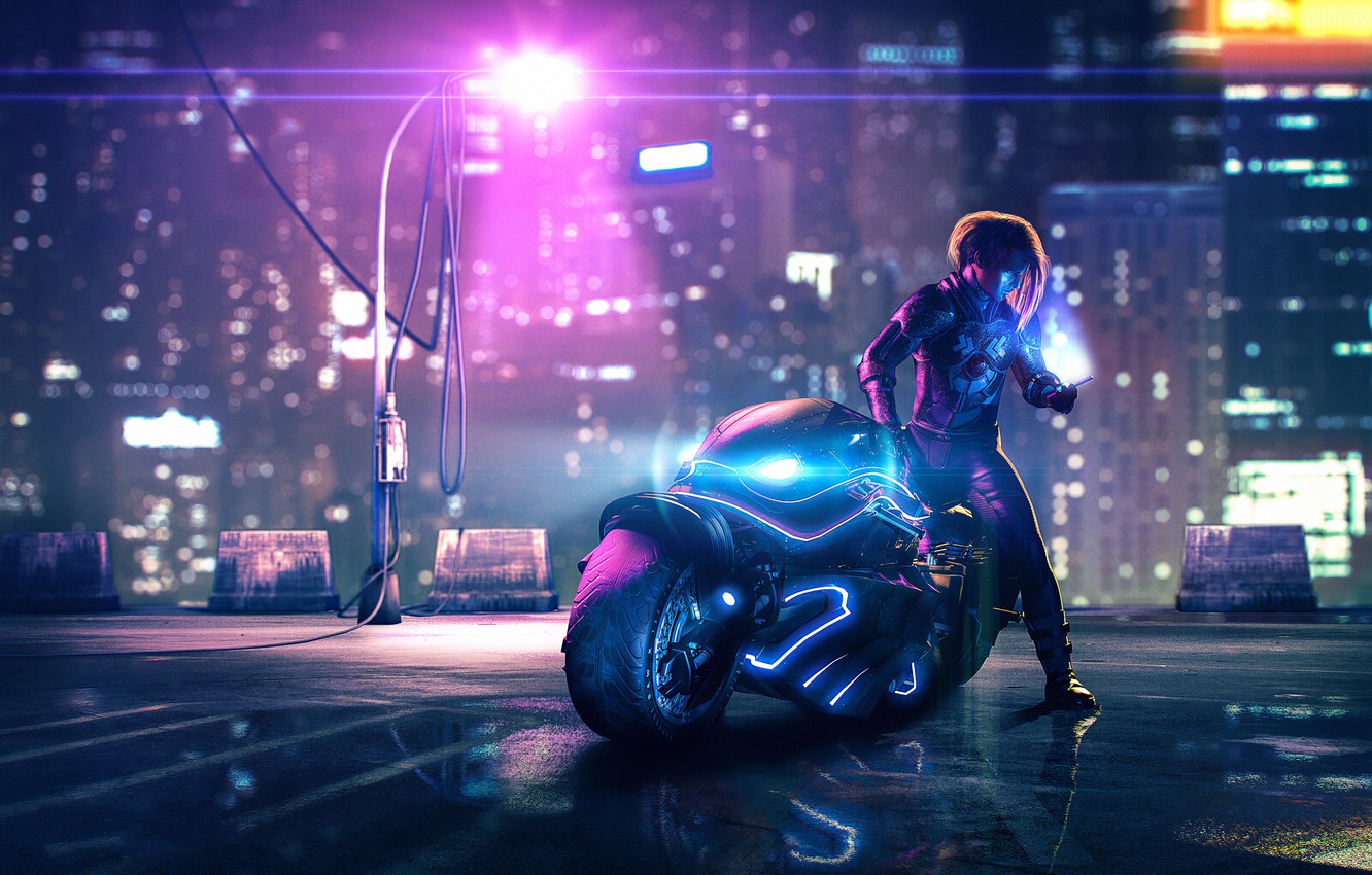 Fantasy Biker Art Wallpapers