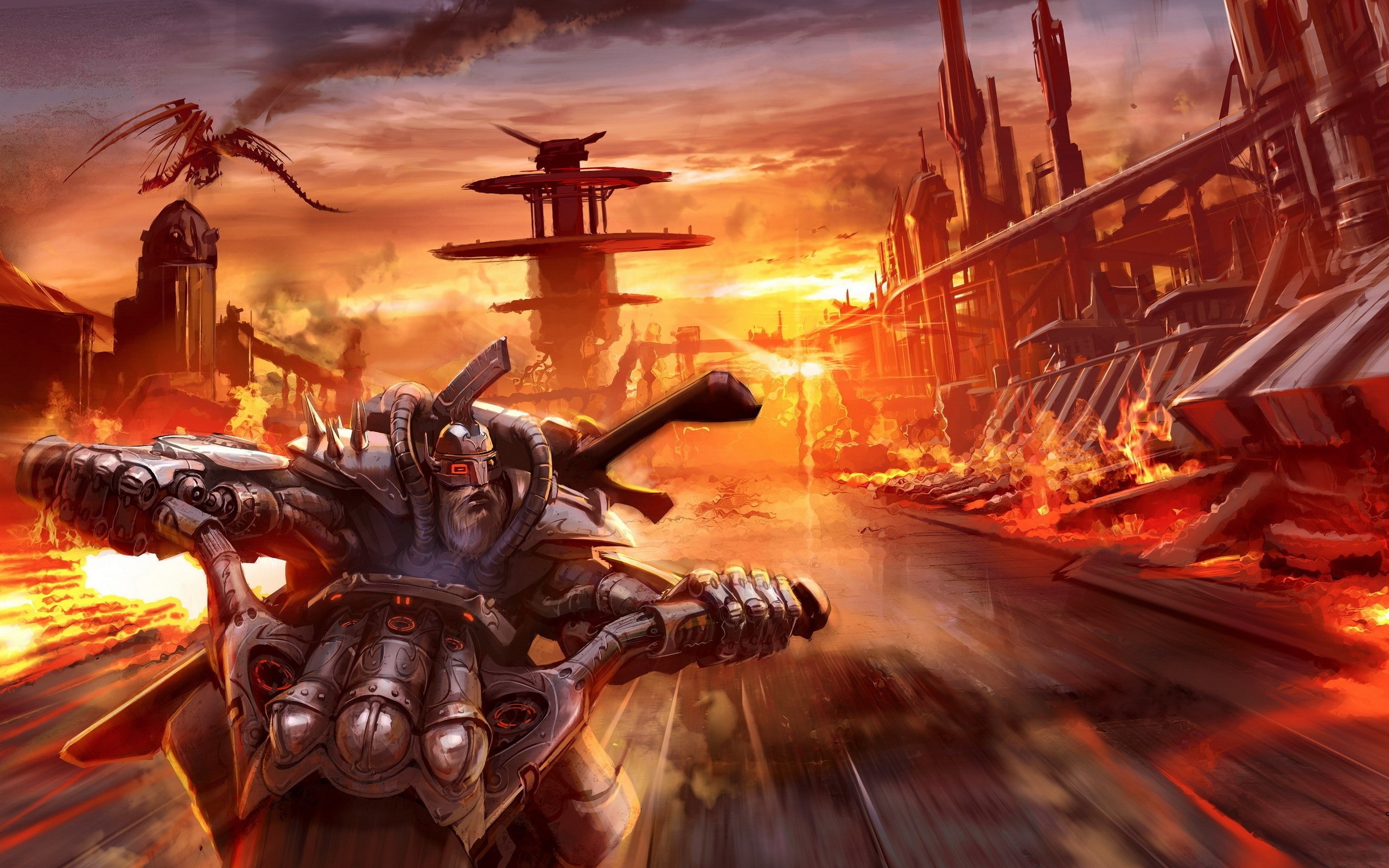 Fantasy Biker Art Wallpapers