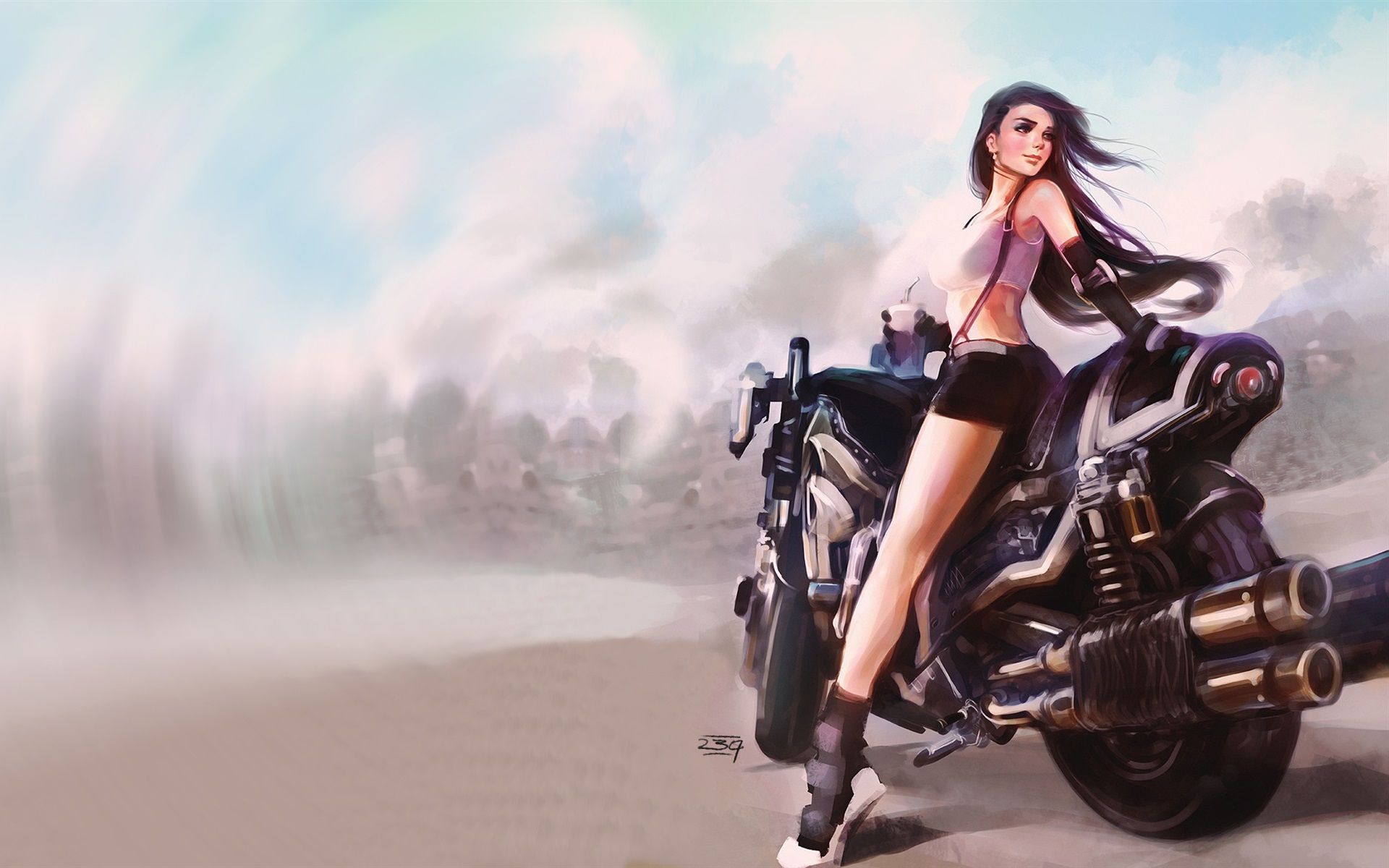 Fantasy Biker Art Wallpapers