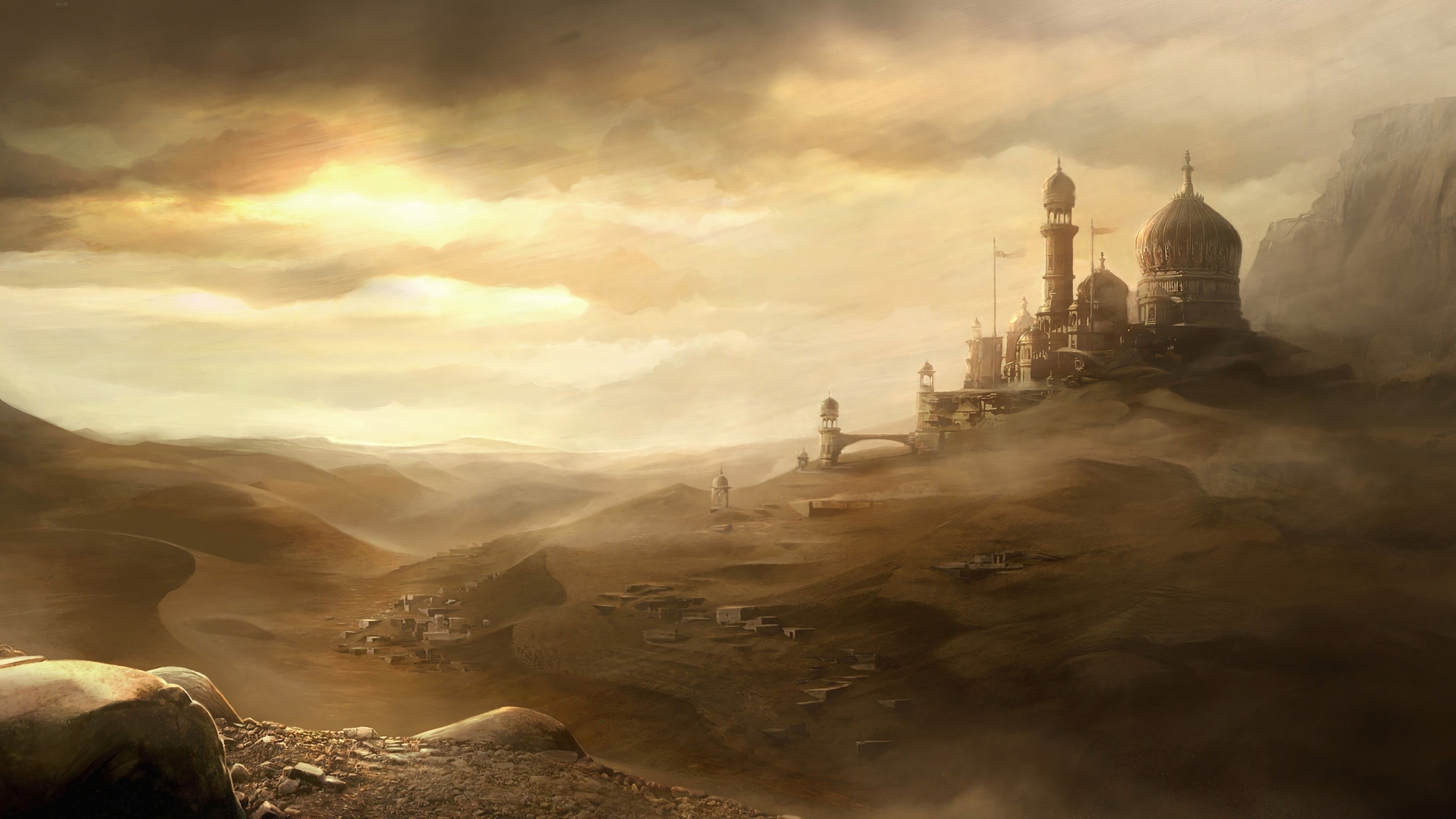 Fantasy Desert City Wallpapers