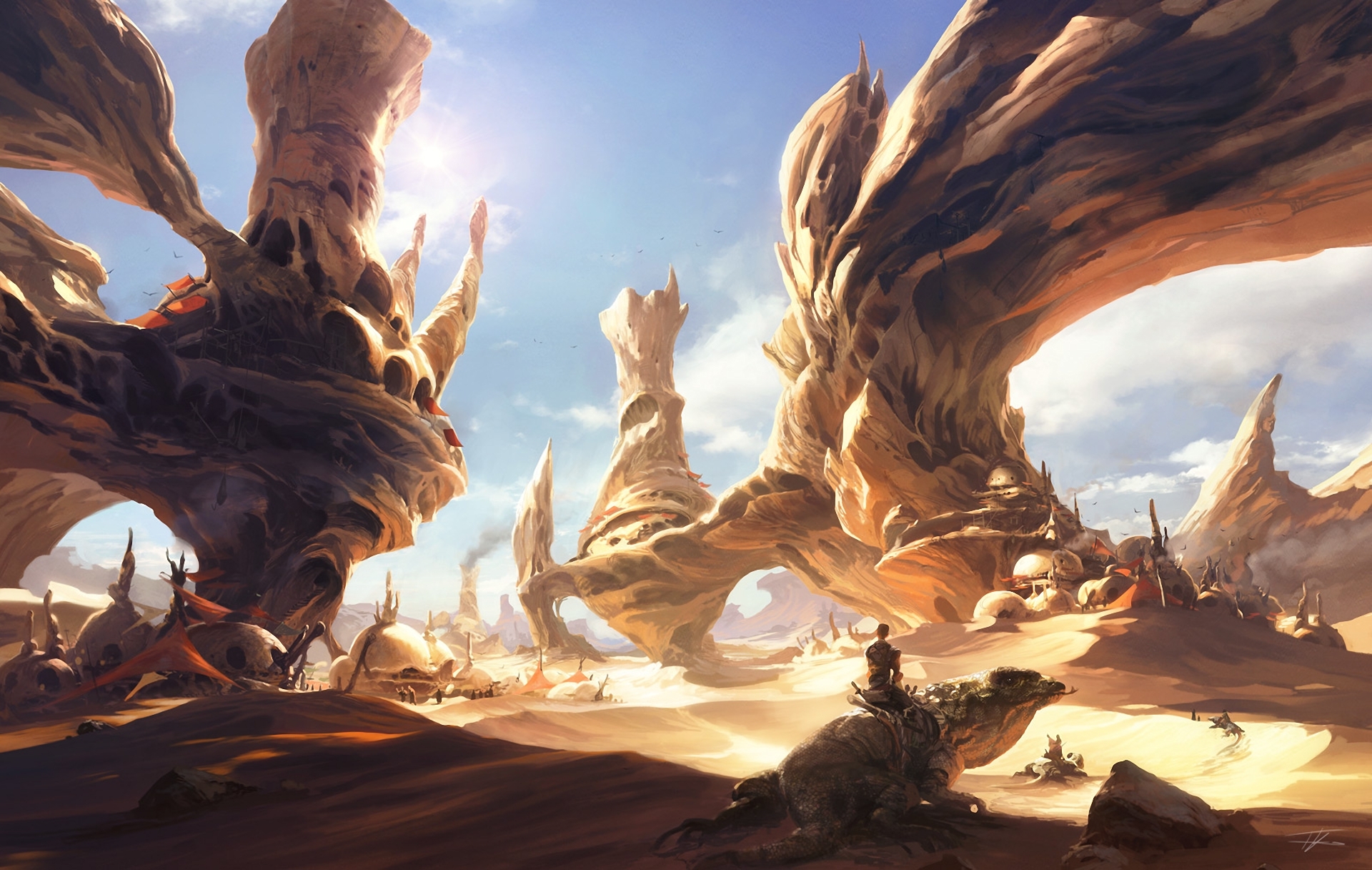 Fantasy Desert City Wallpapers