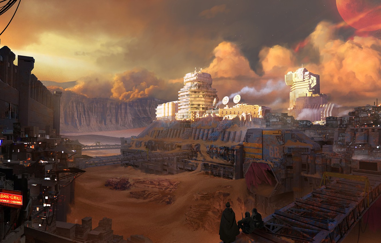 Fantasy Desert City Wallpapers