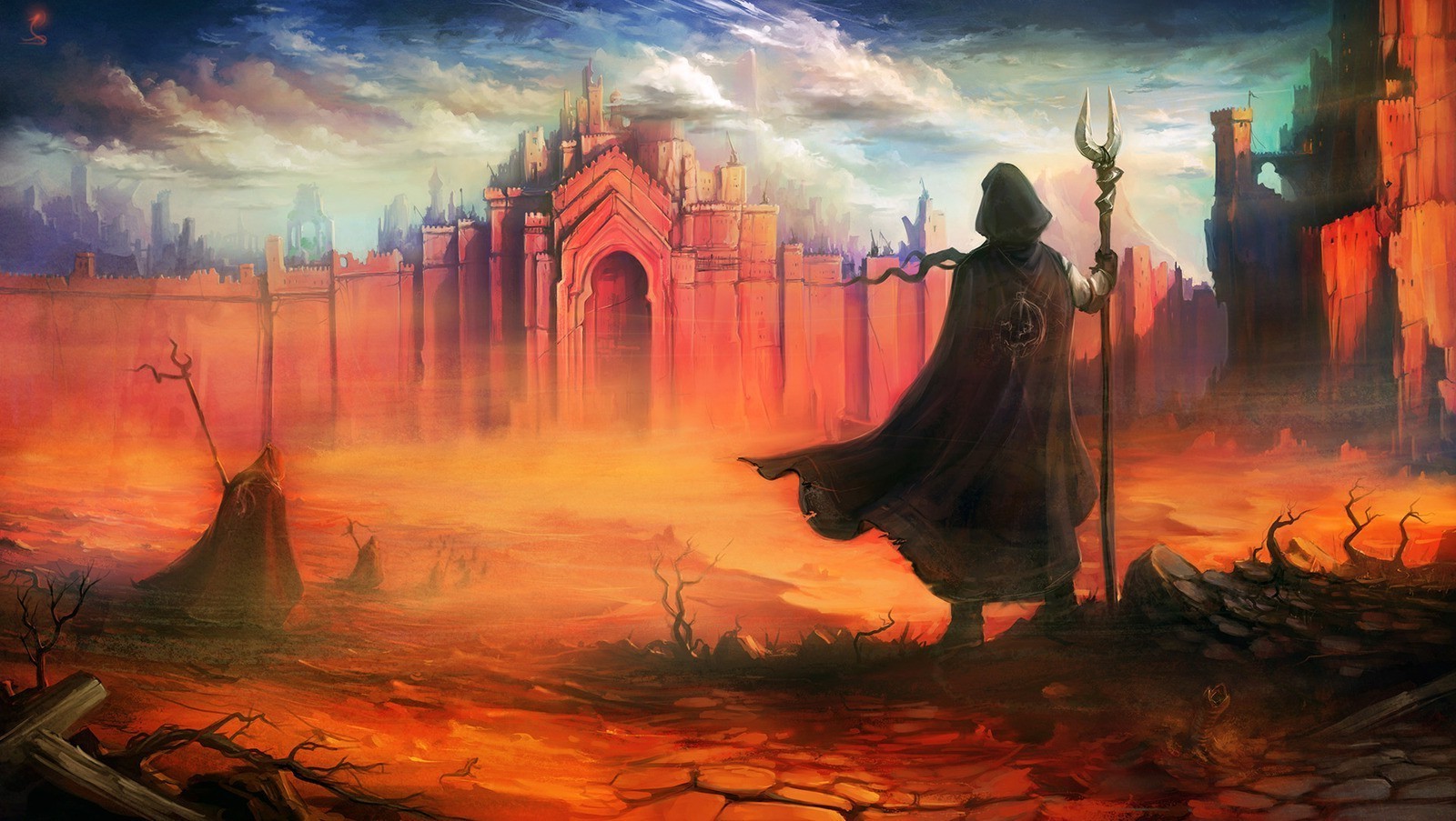 Fantasy Desert City Wallpapers