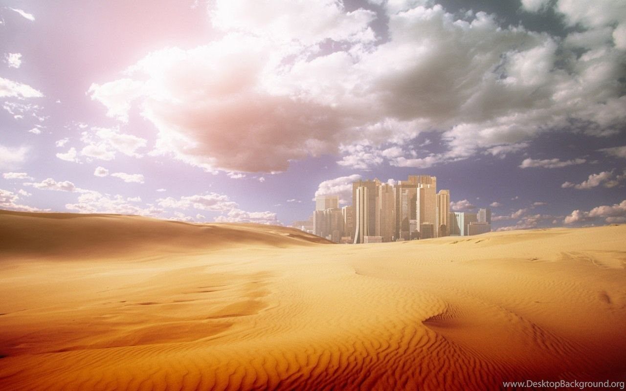 Fantasy Desert City Wallpapers