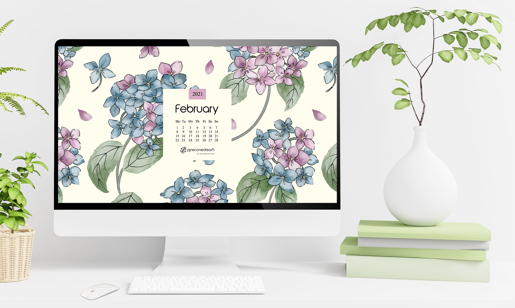 February 2021 Calendar Desktop Wallpapers