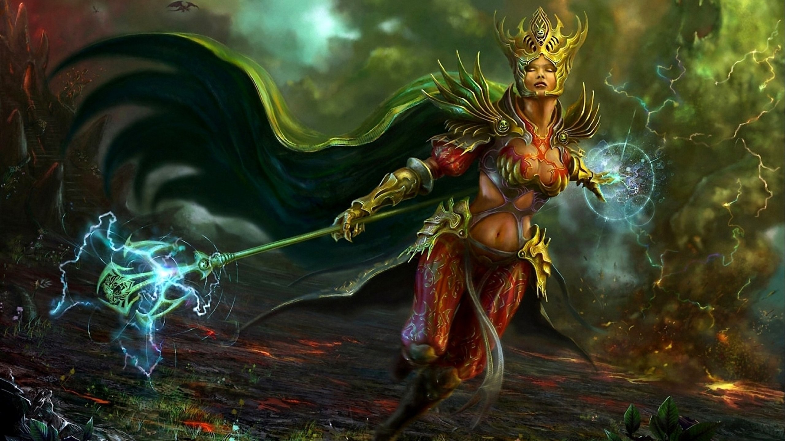 Female Wizard Fantasy Art Wallpapers