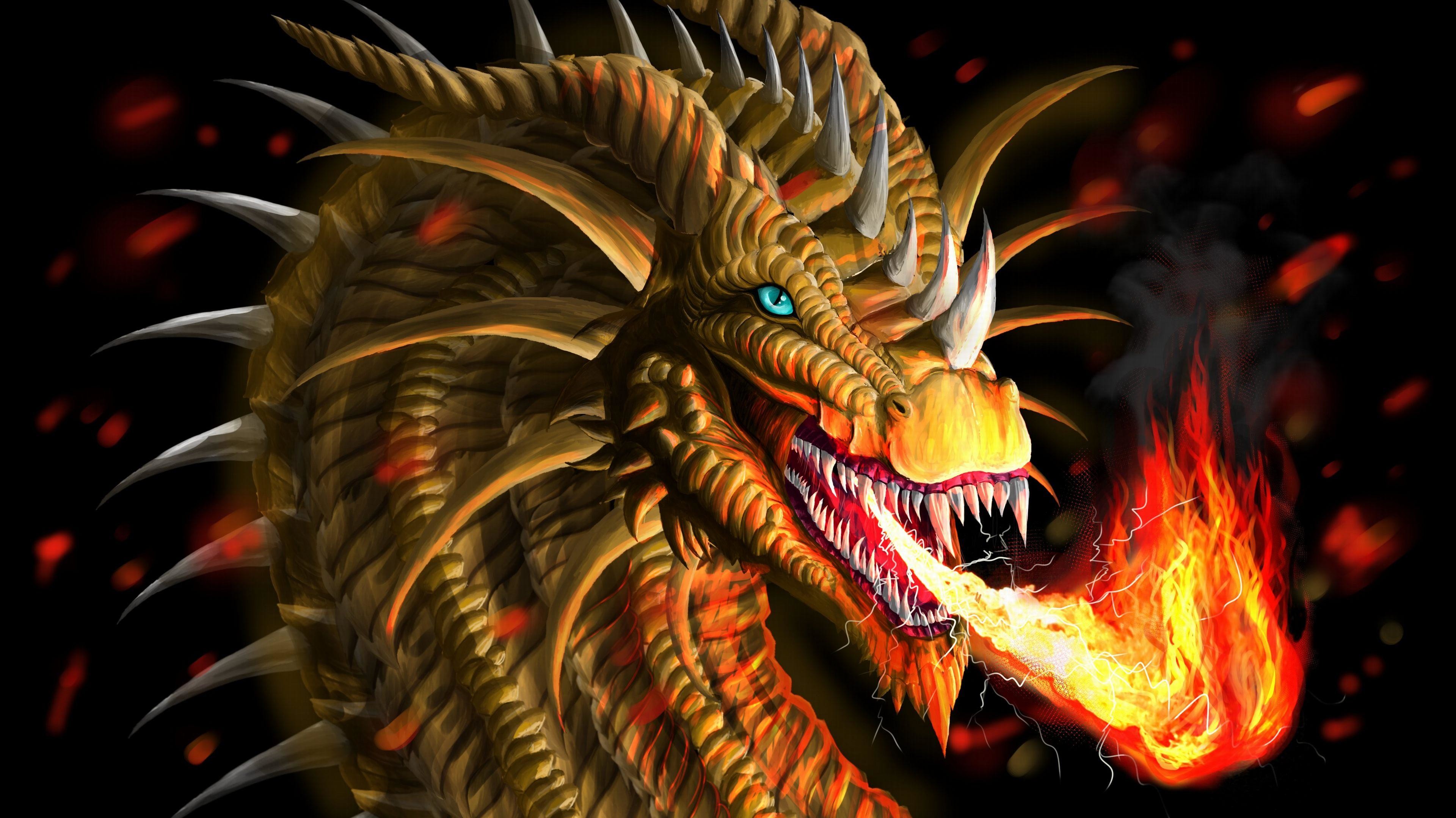 Fire Dragon Vs Lightning Dragon Wallpapers