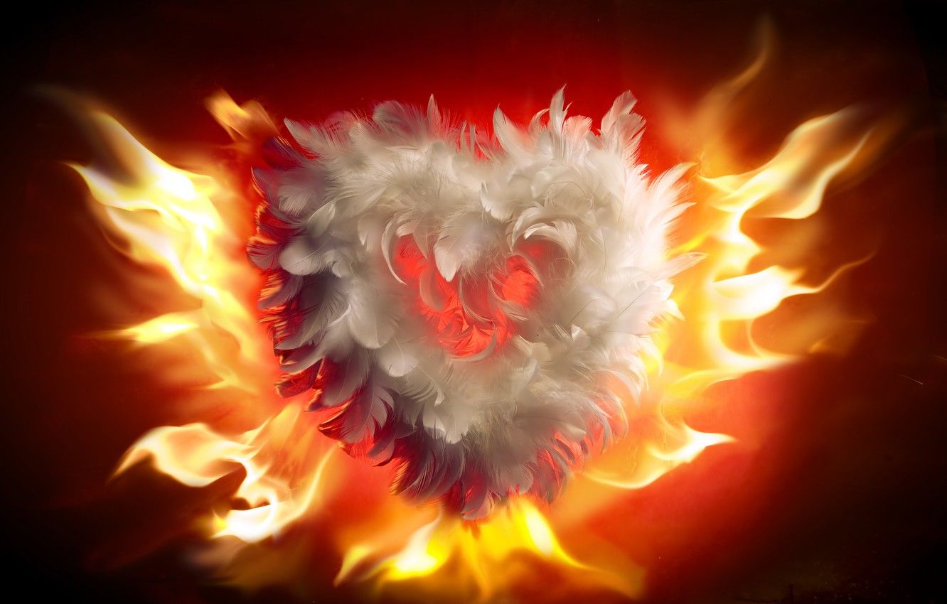 Fire Heart Wallpapers