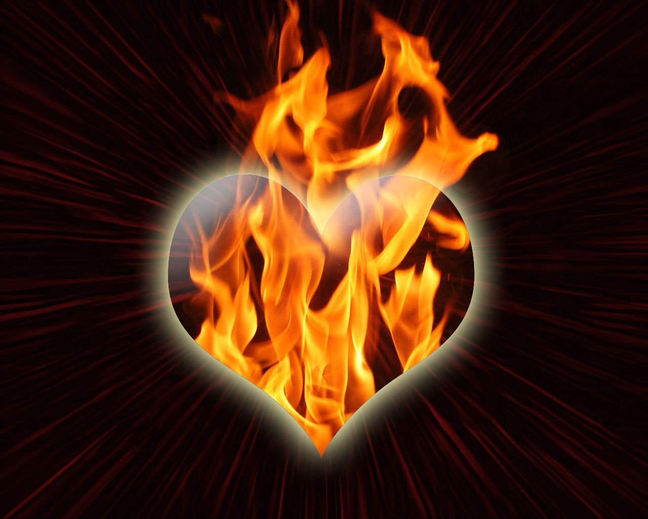 Fire Heart Wallpapers