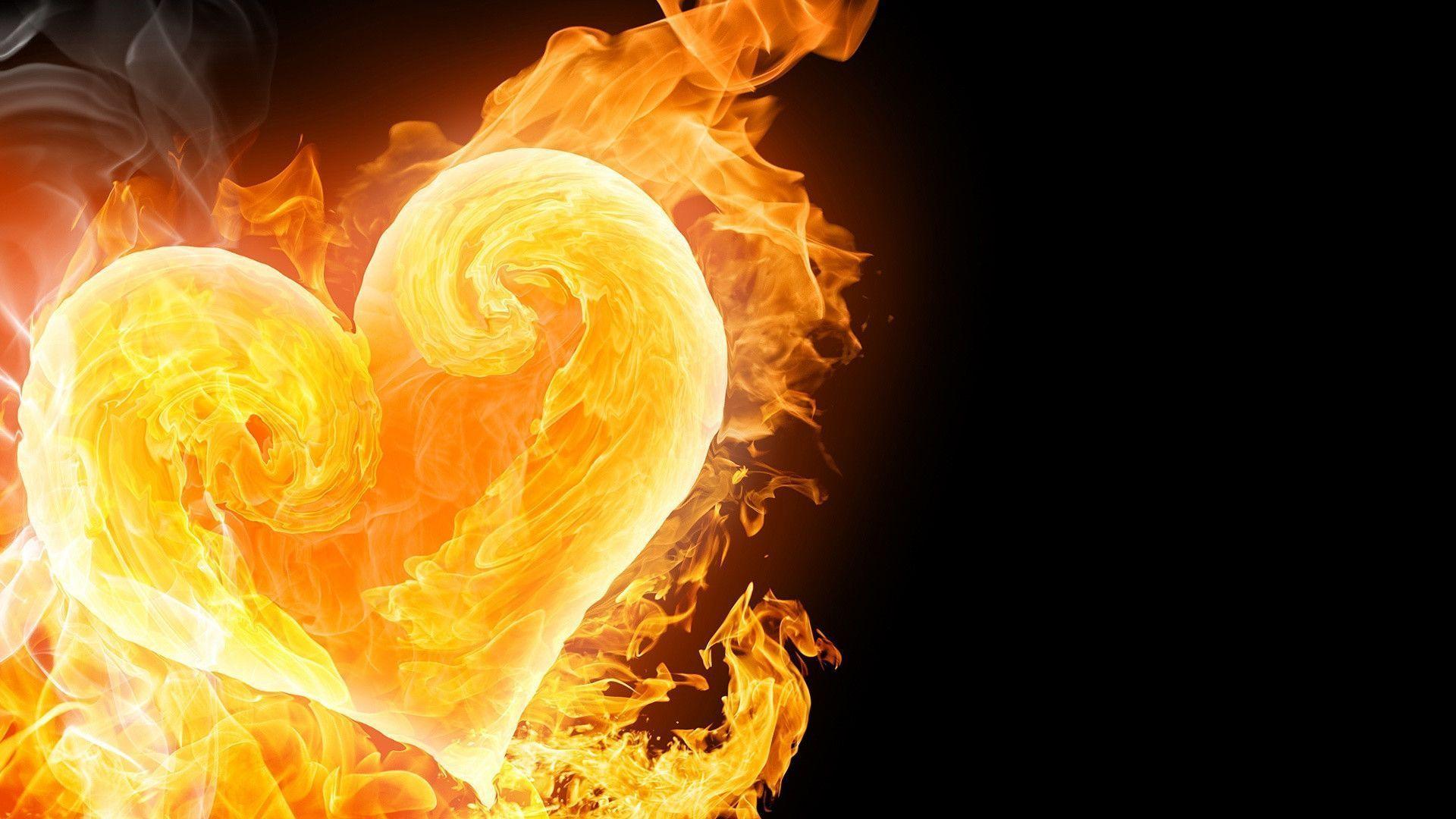 Fire Heart Wallpapers