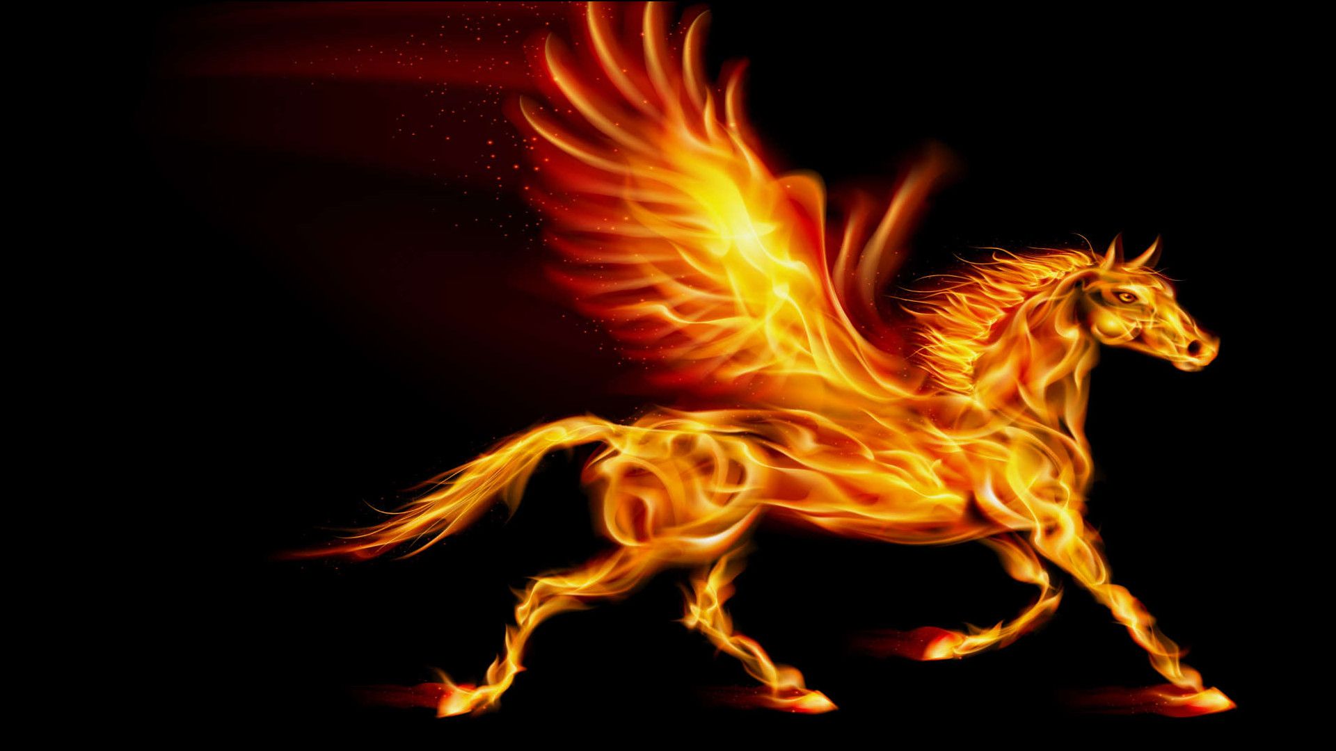 Fire Unicorns Wallpapers