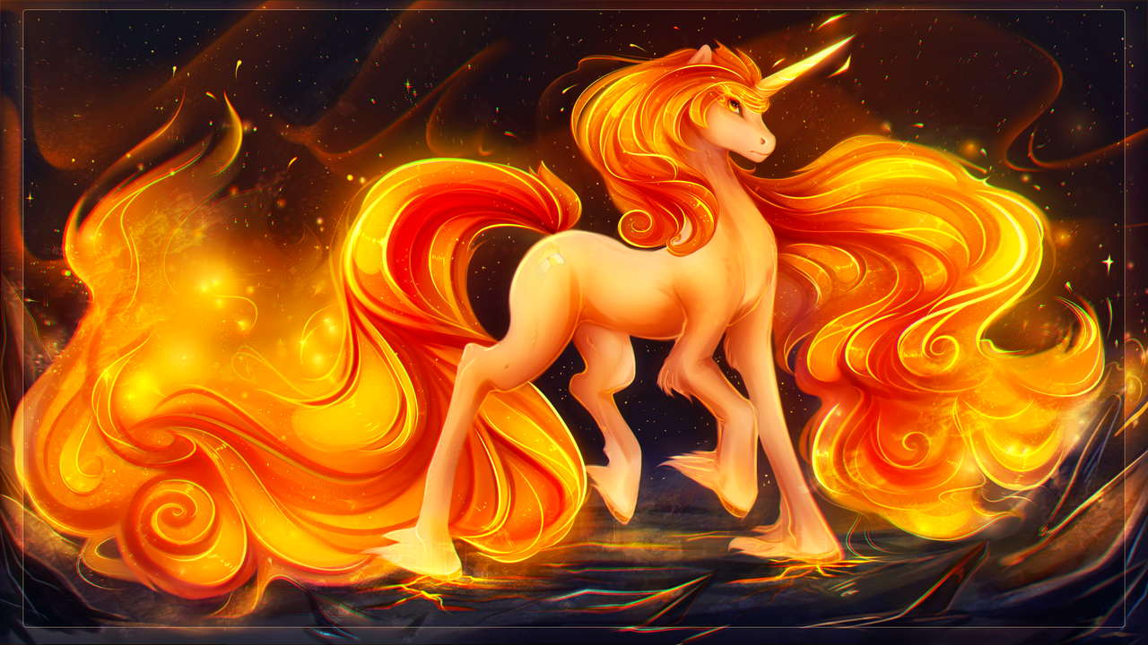 Fire Unicorns Wallpapers