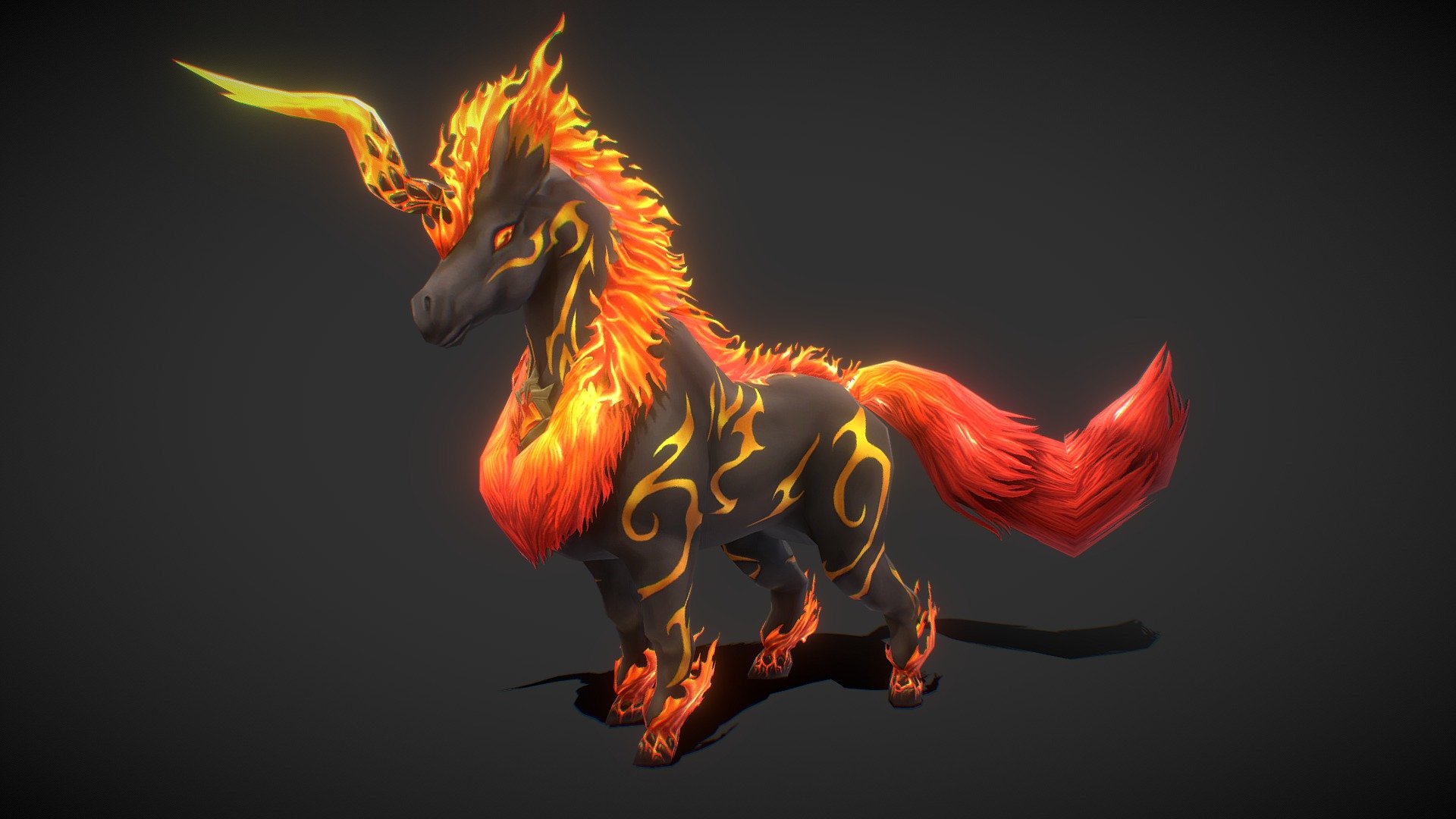 Fire Unicorns Wallpapers