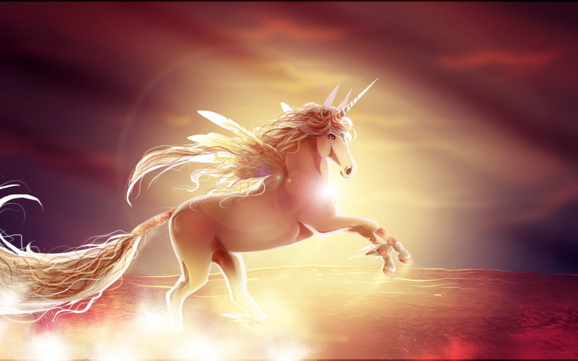 Fire Unicorns Wallpapers