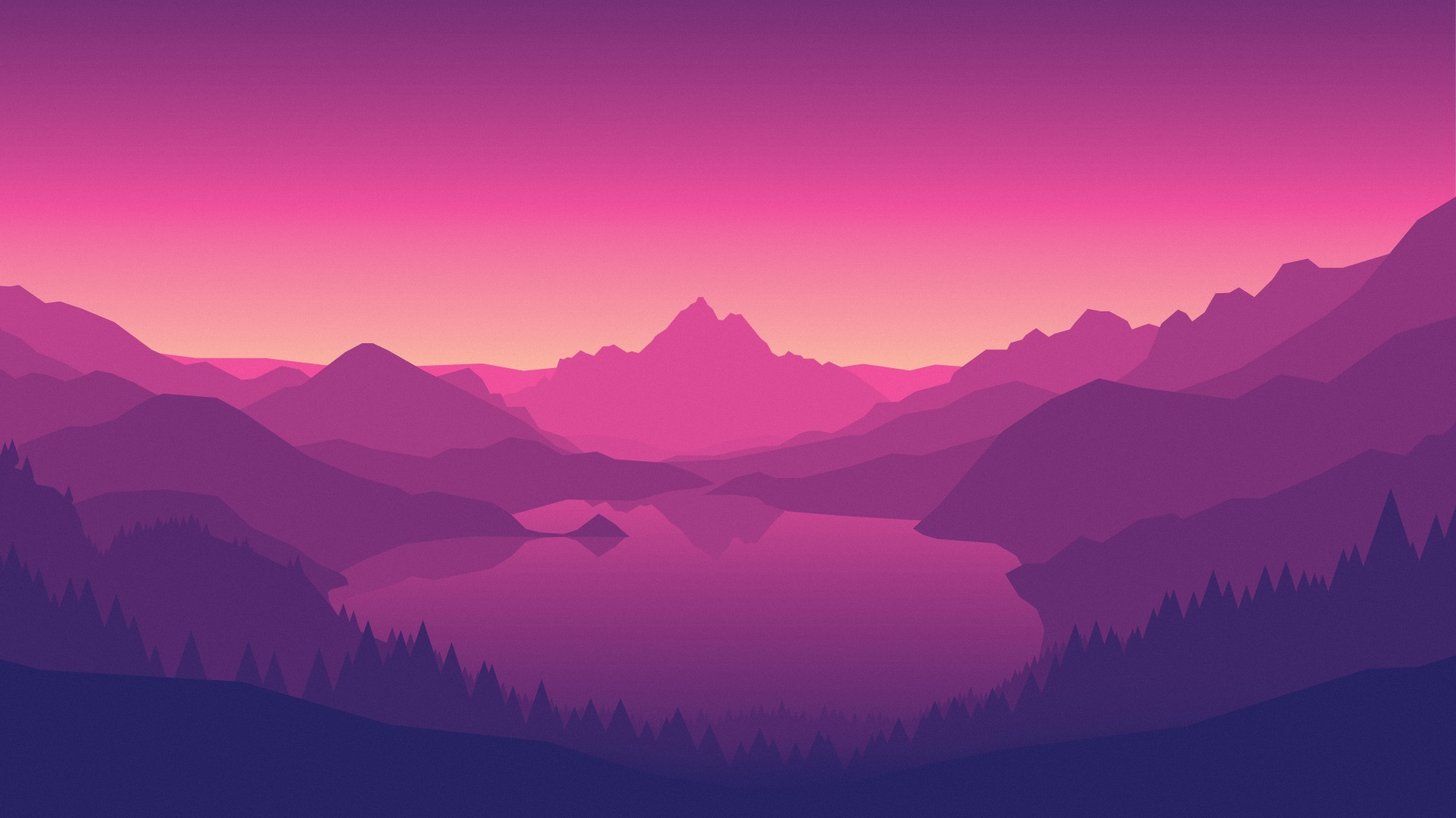 Firewatch Art Style Wallpapers