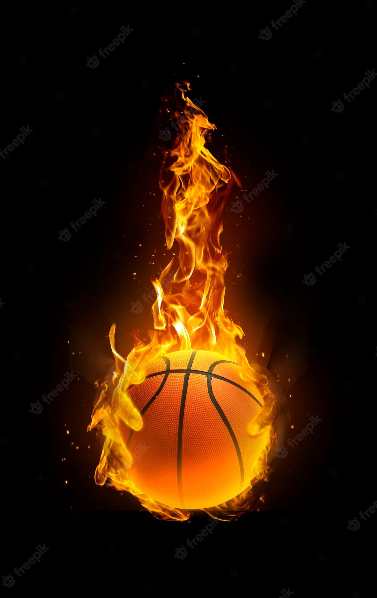 Flaming Basketball Wallpapers