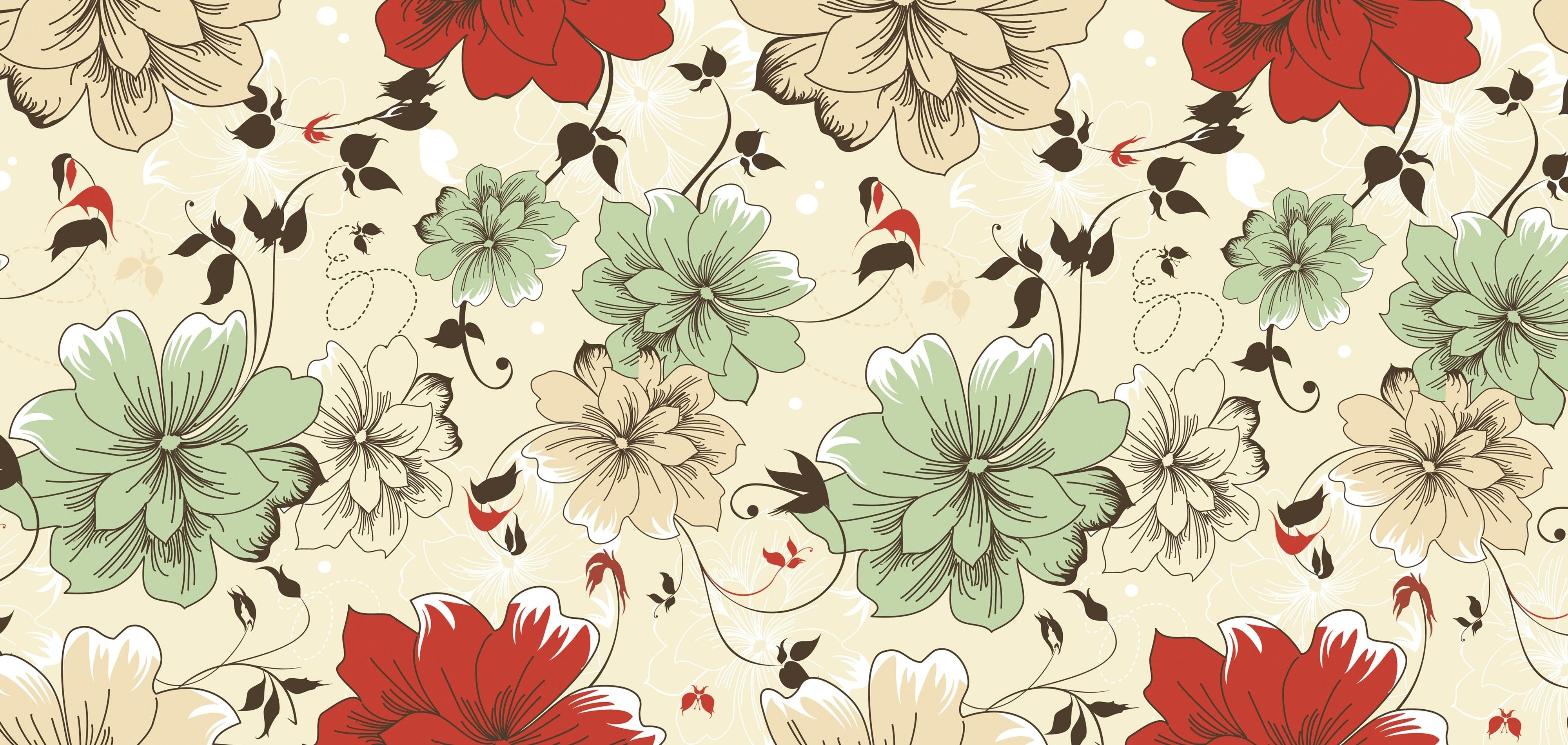 Flower Pattern Desktop Wallpapers