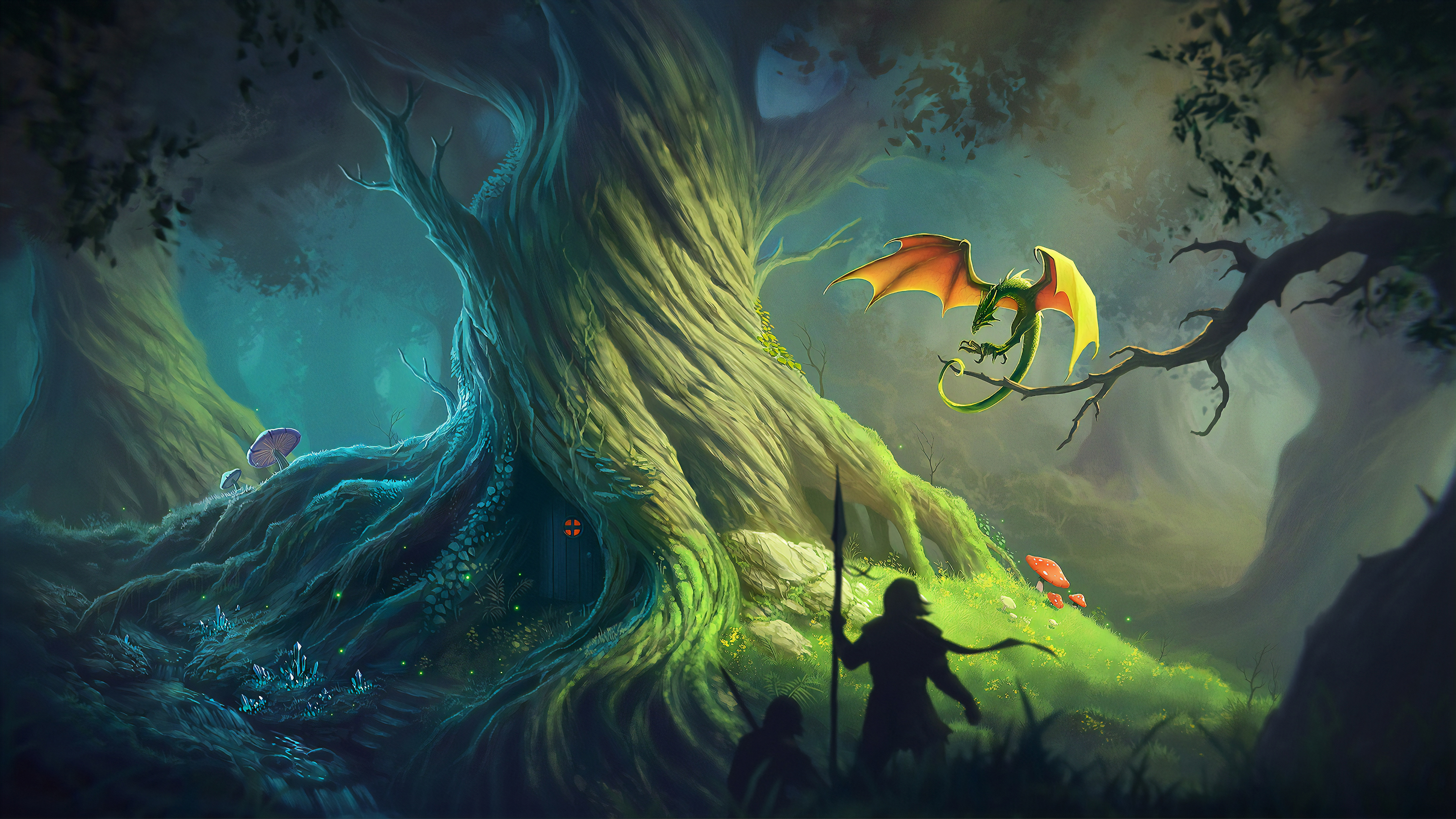 Forest Dragon Wallpapers