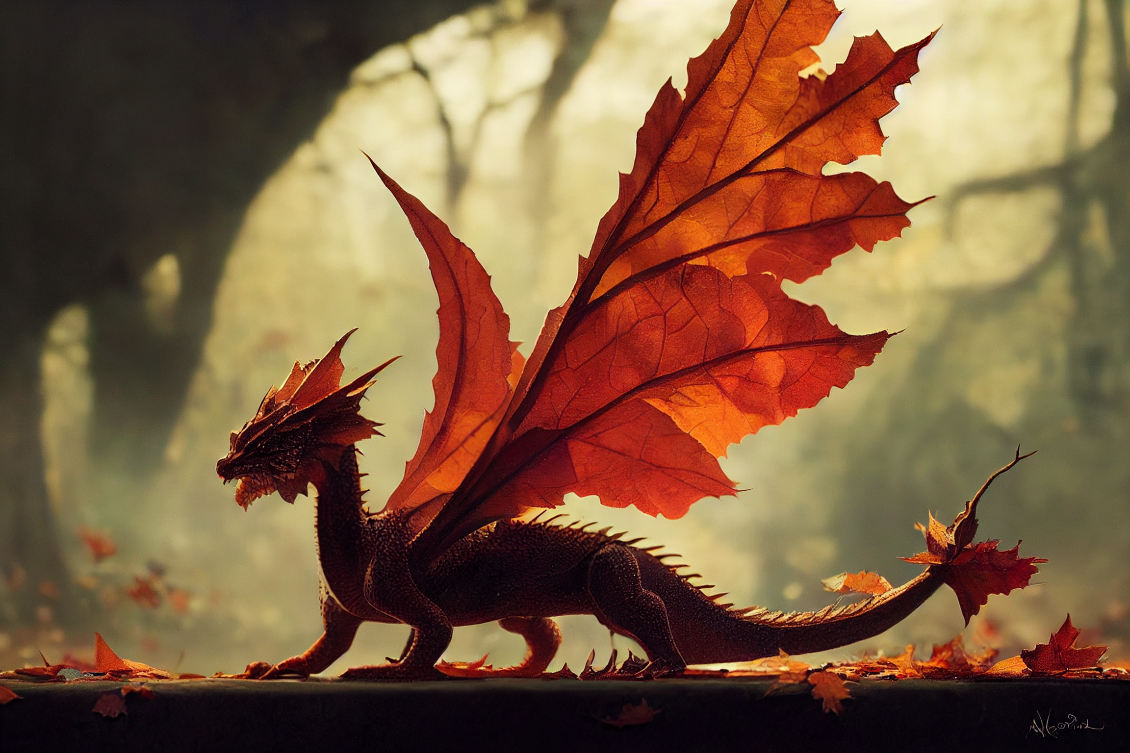 Forest Dragon Wallpapers