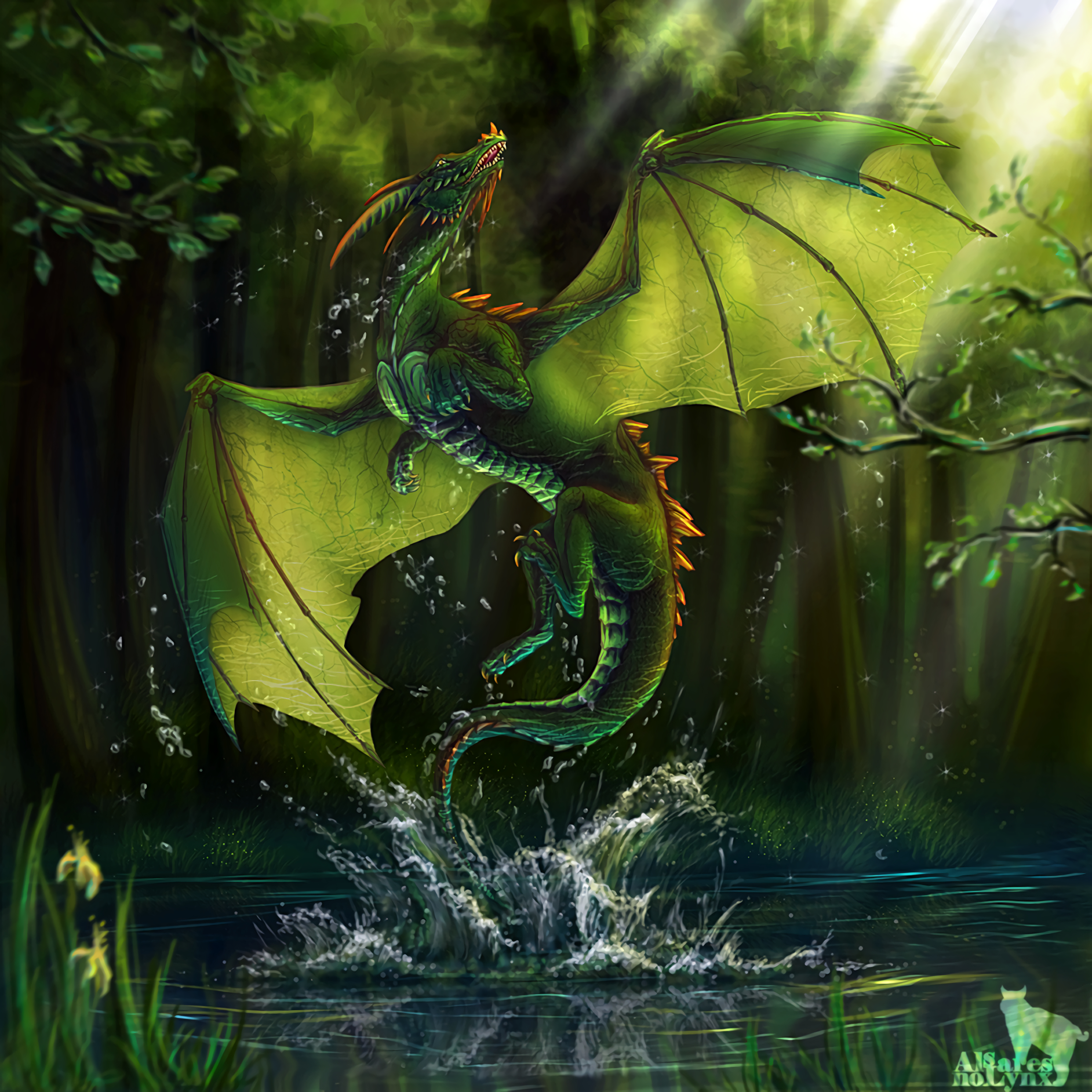 Forest Dragon Wallpapers