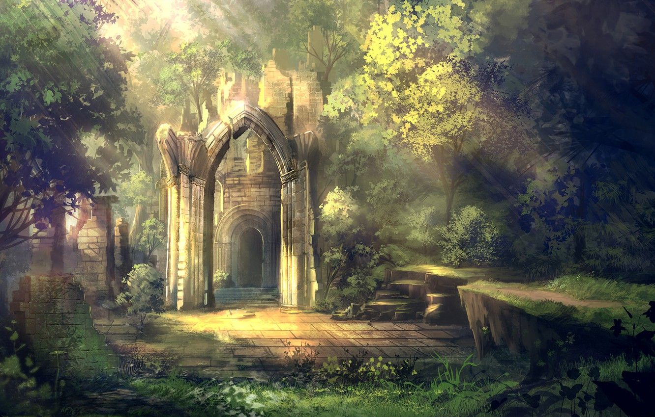 Forest Palace Wallpapers