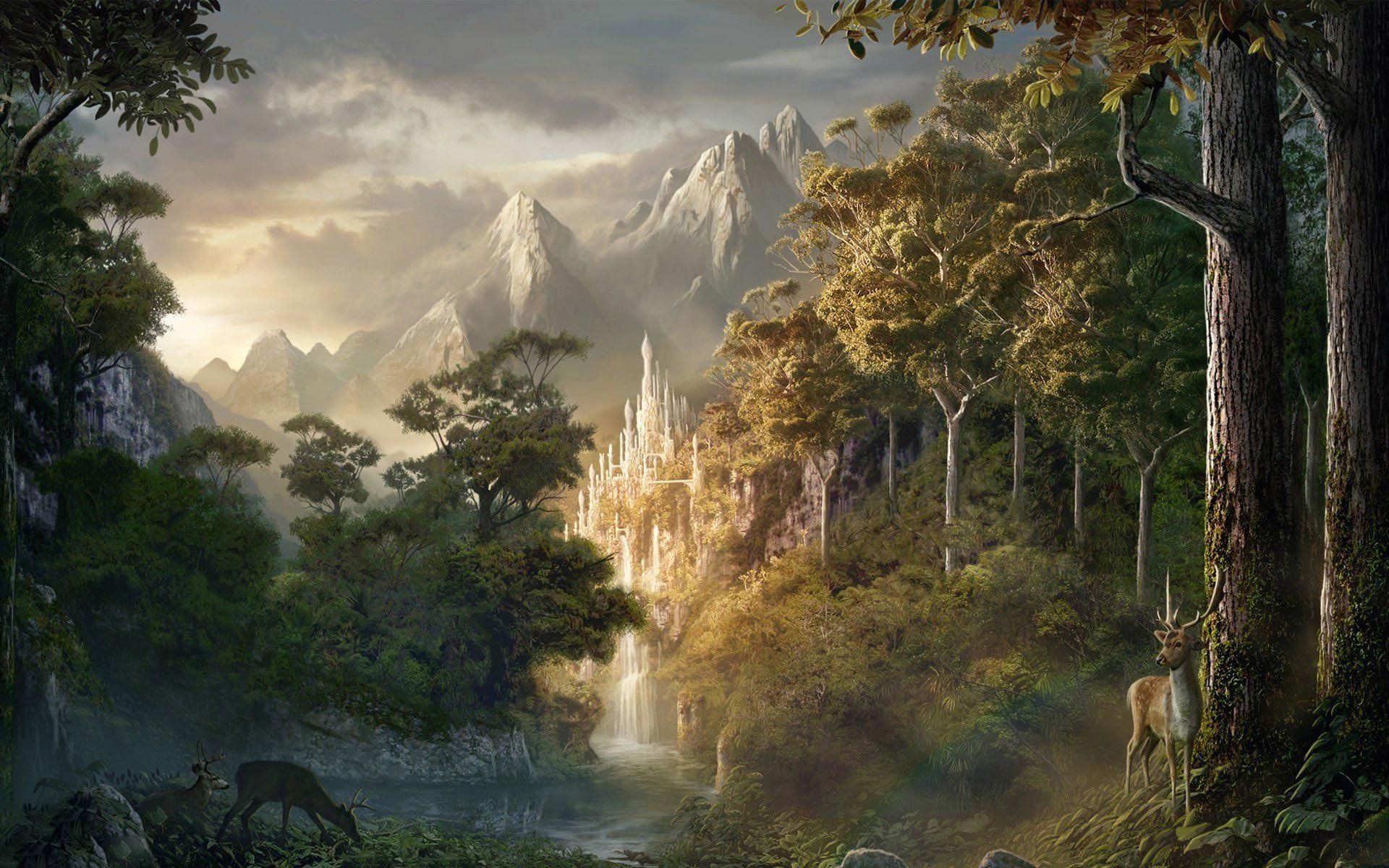 Forest Palace Wallpapers