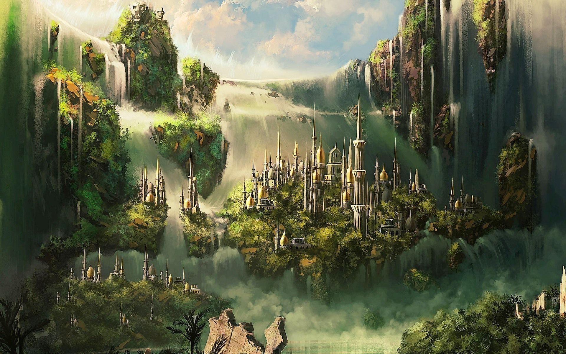 Forest Palace Wallpapers