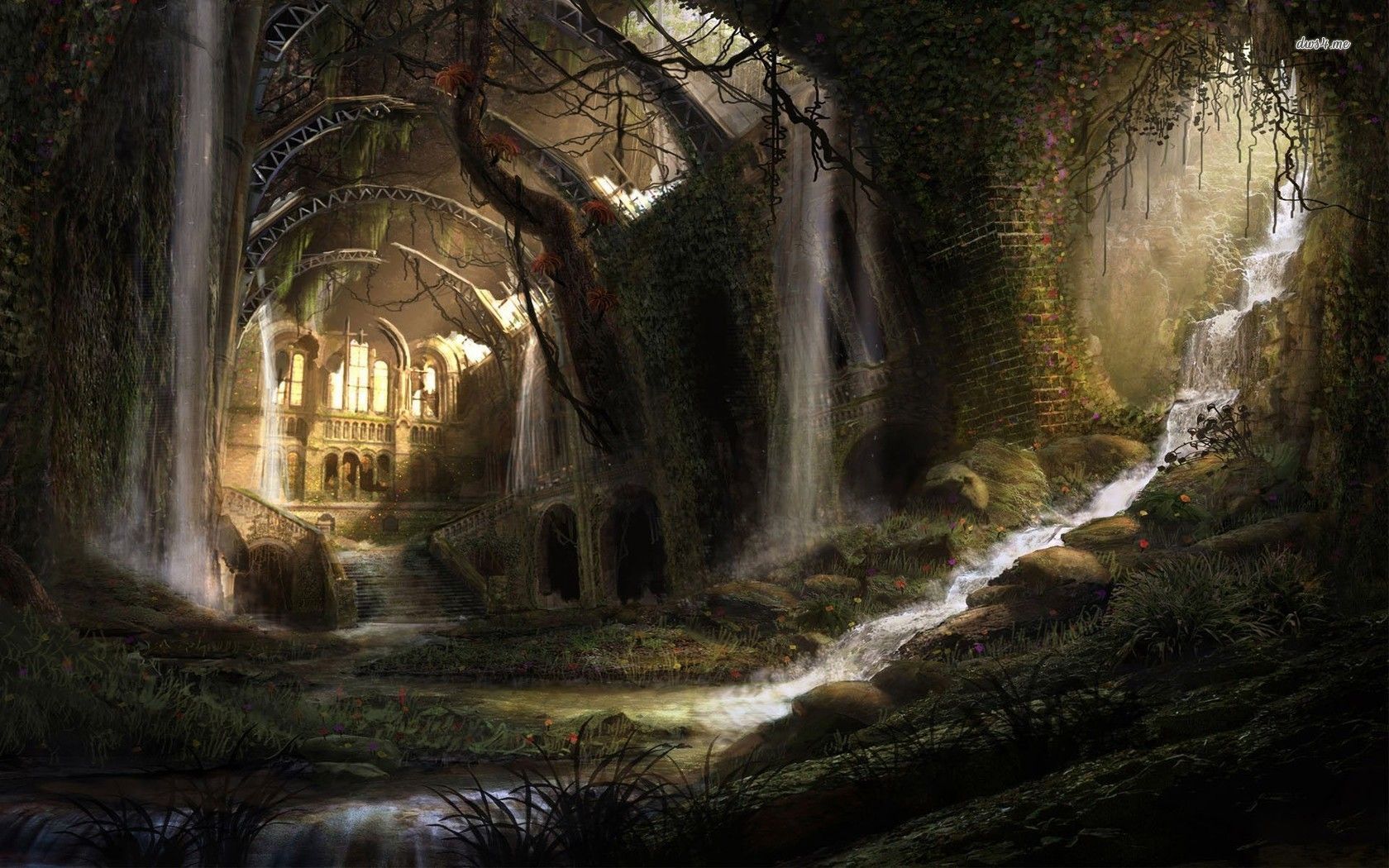 Forest Palace Wallpapers