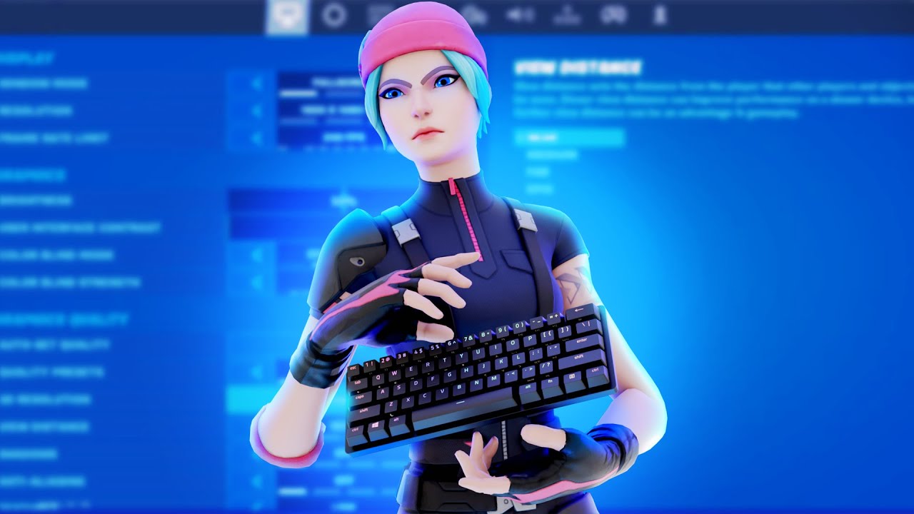 Fortnite Skin With Keyboard Wallpapers