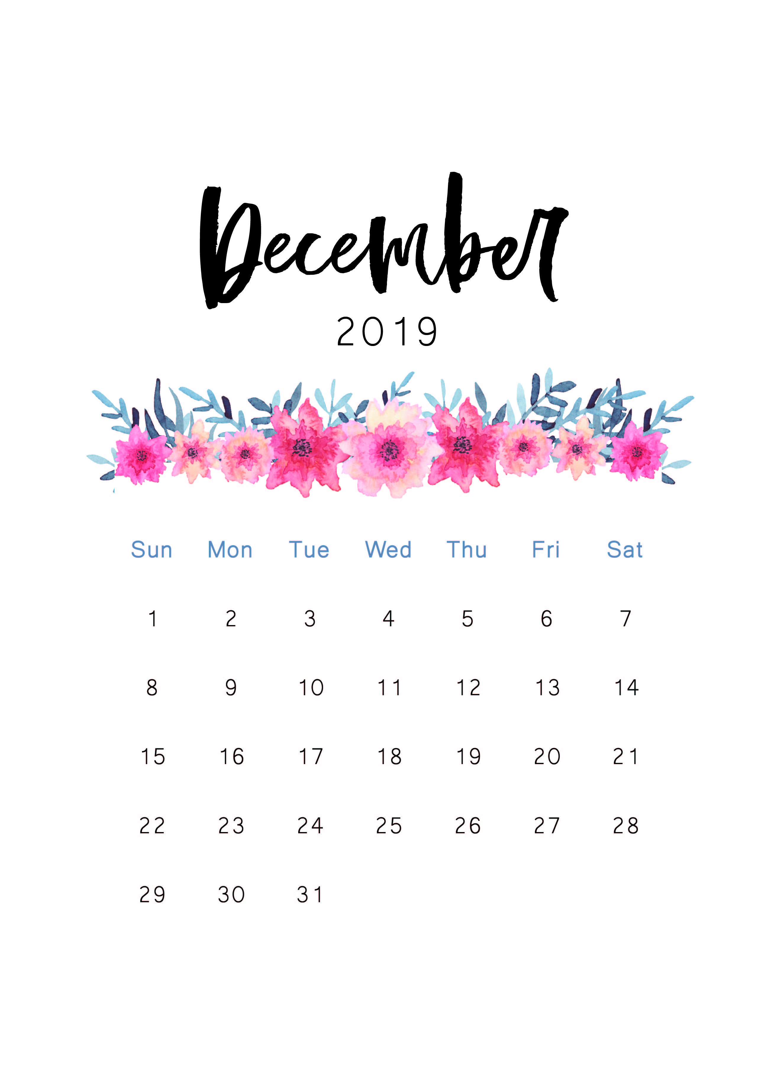 Free Desktop Calendar 2019 Wallpapers