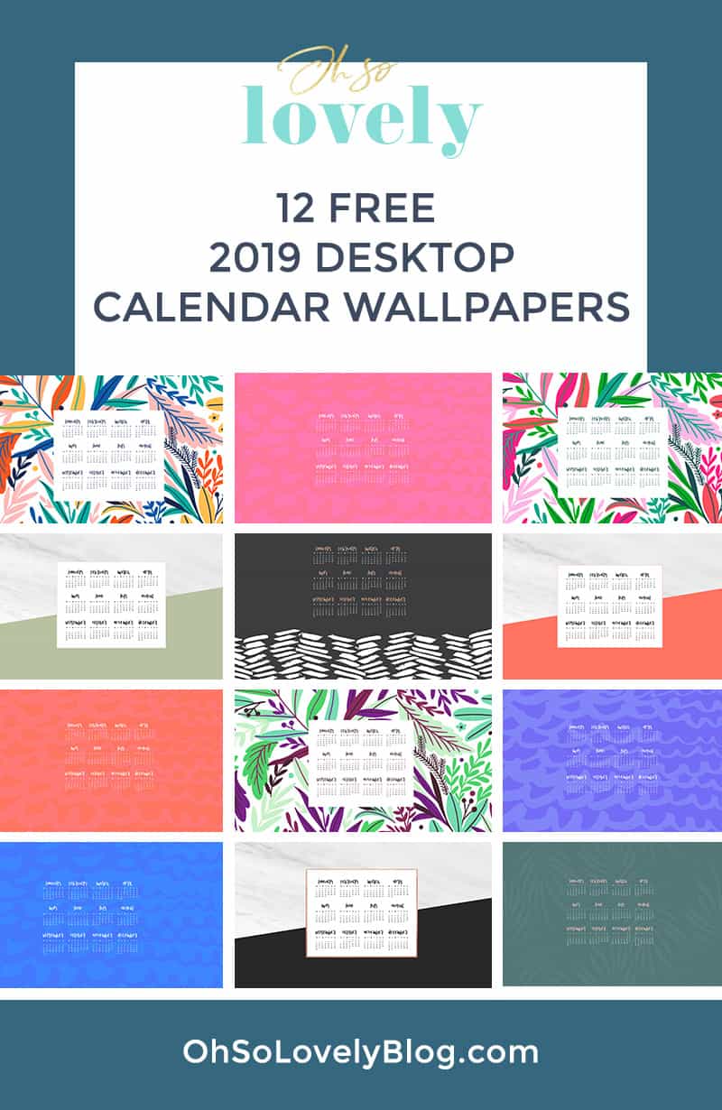 Free Desktop Calendar 2019 Wallpapers