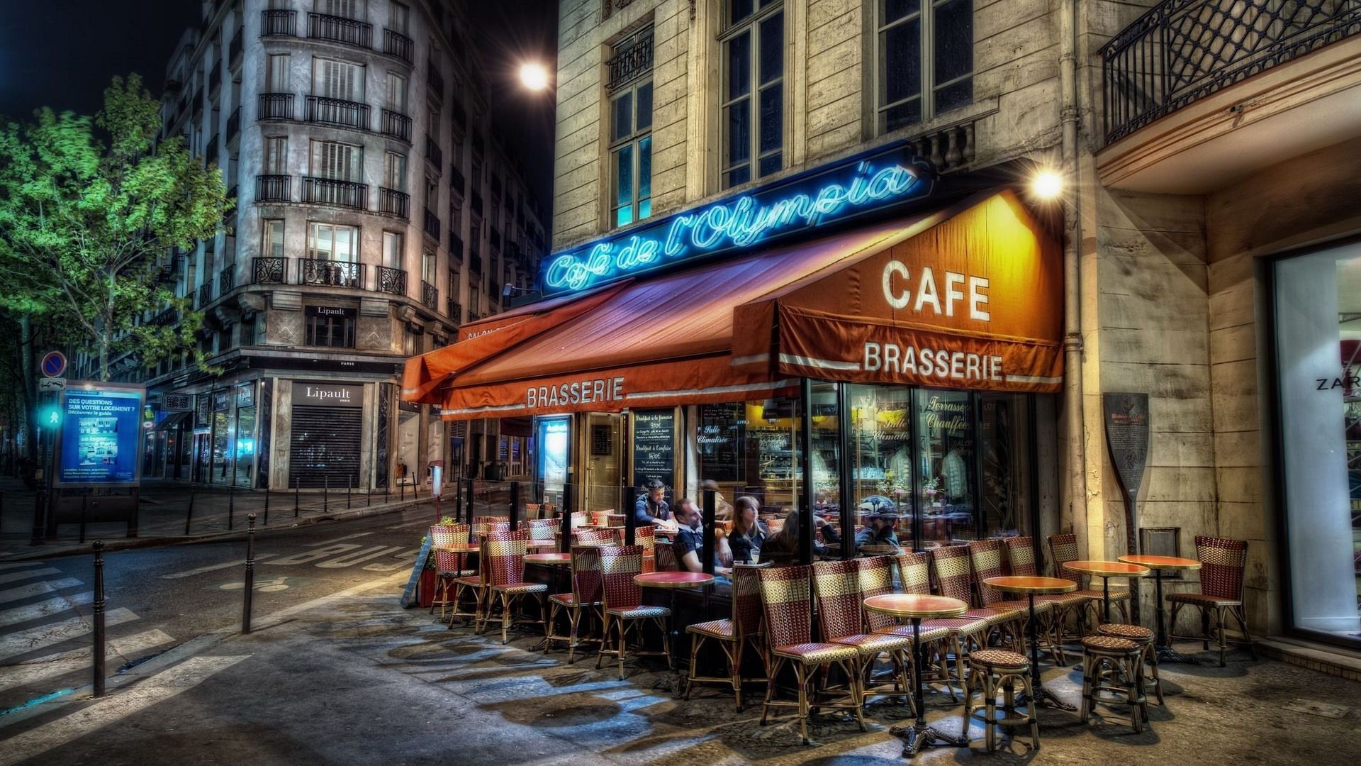 French Cafe Wallpapers