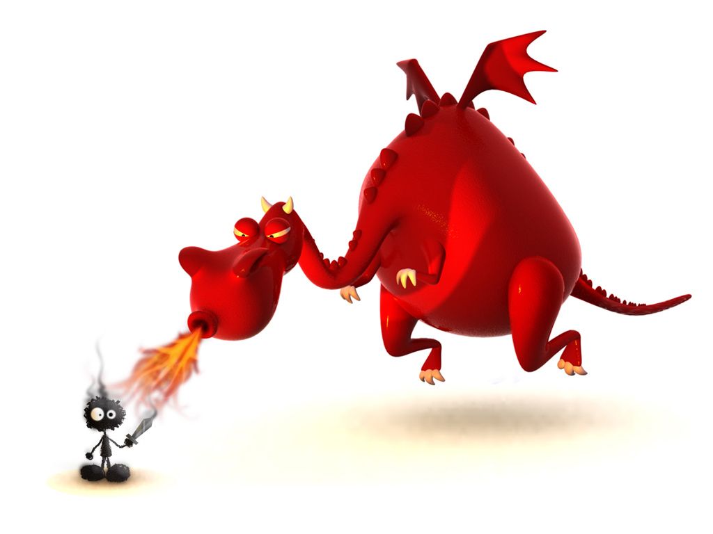 Funny Dragons Wallpapers