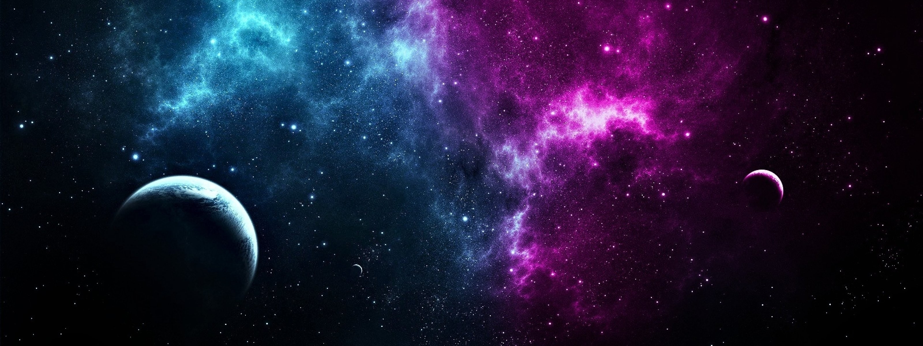 Galaxy Dual Monitor Wallpapers