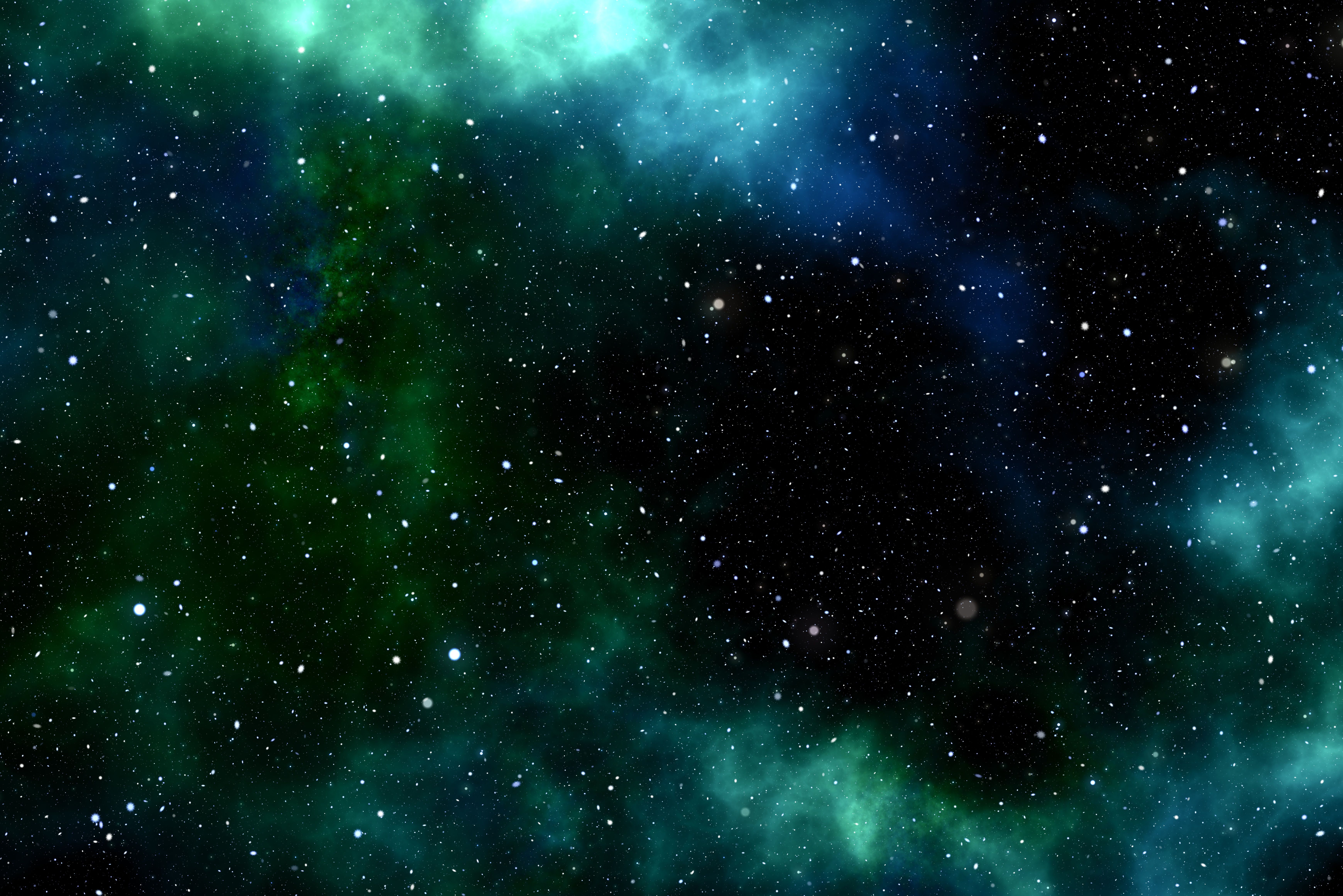 Galaxy Green Space Wallpapers