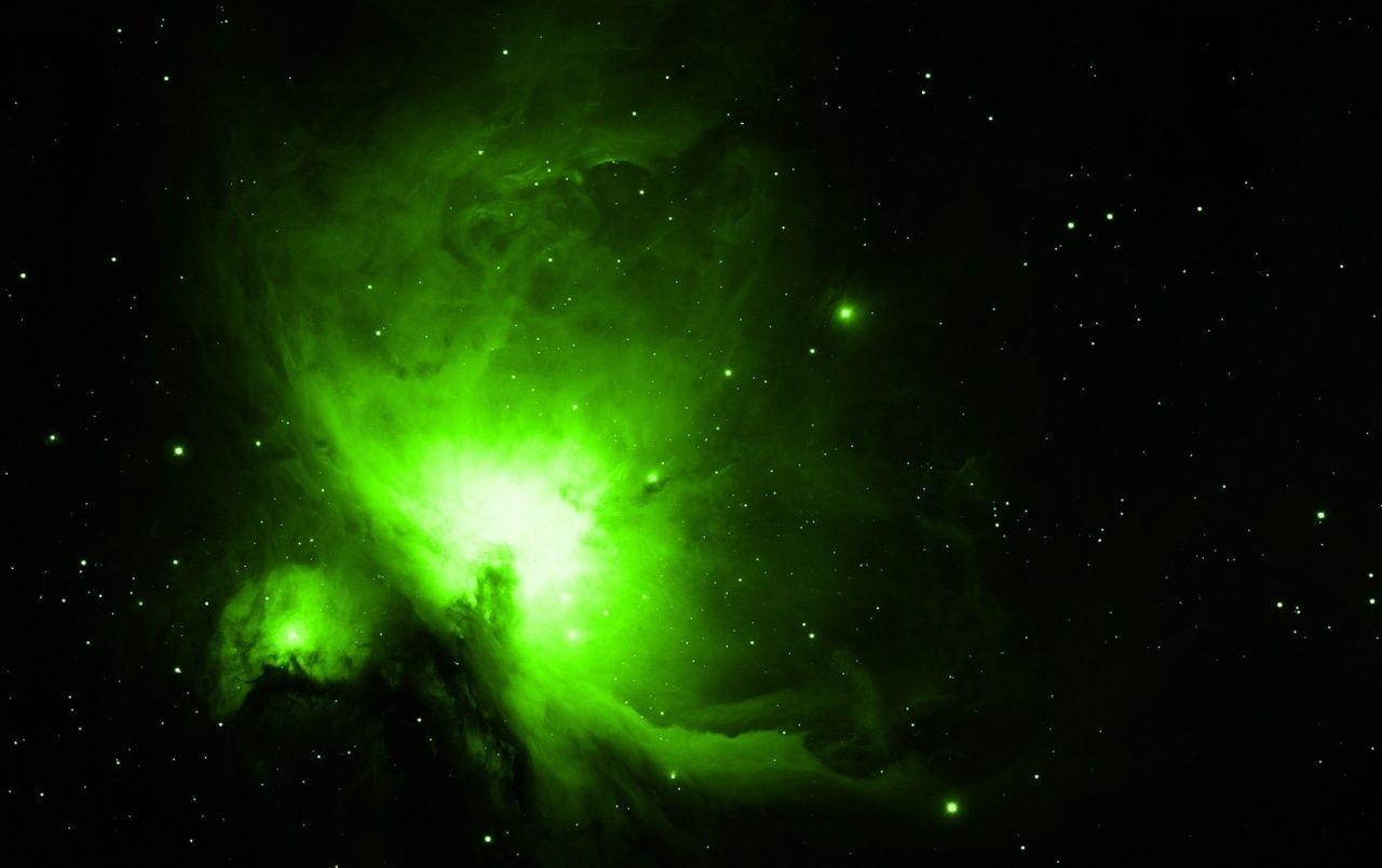 Galaxy Green Space Wallpapers