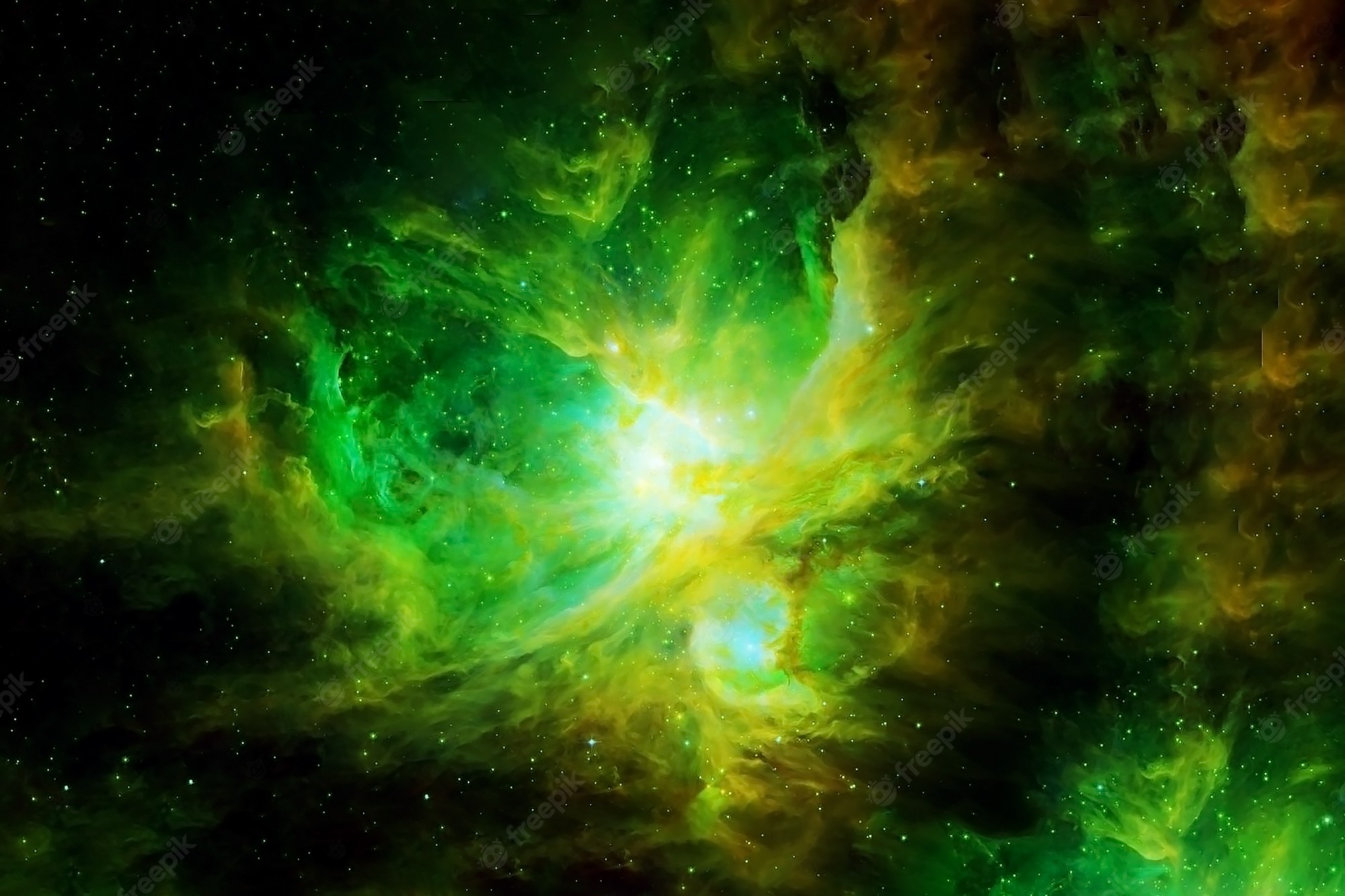 Galaxy Green Space Wallpapers