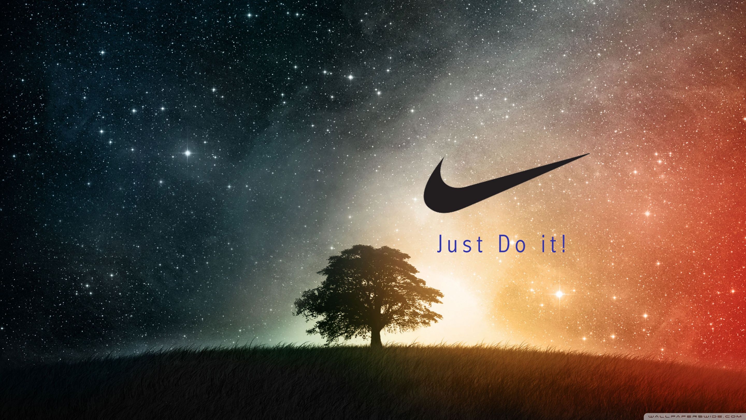 Galaxy Nike Sign Wallpapers