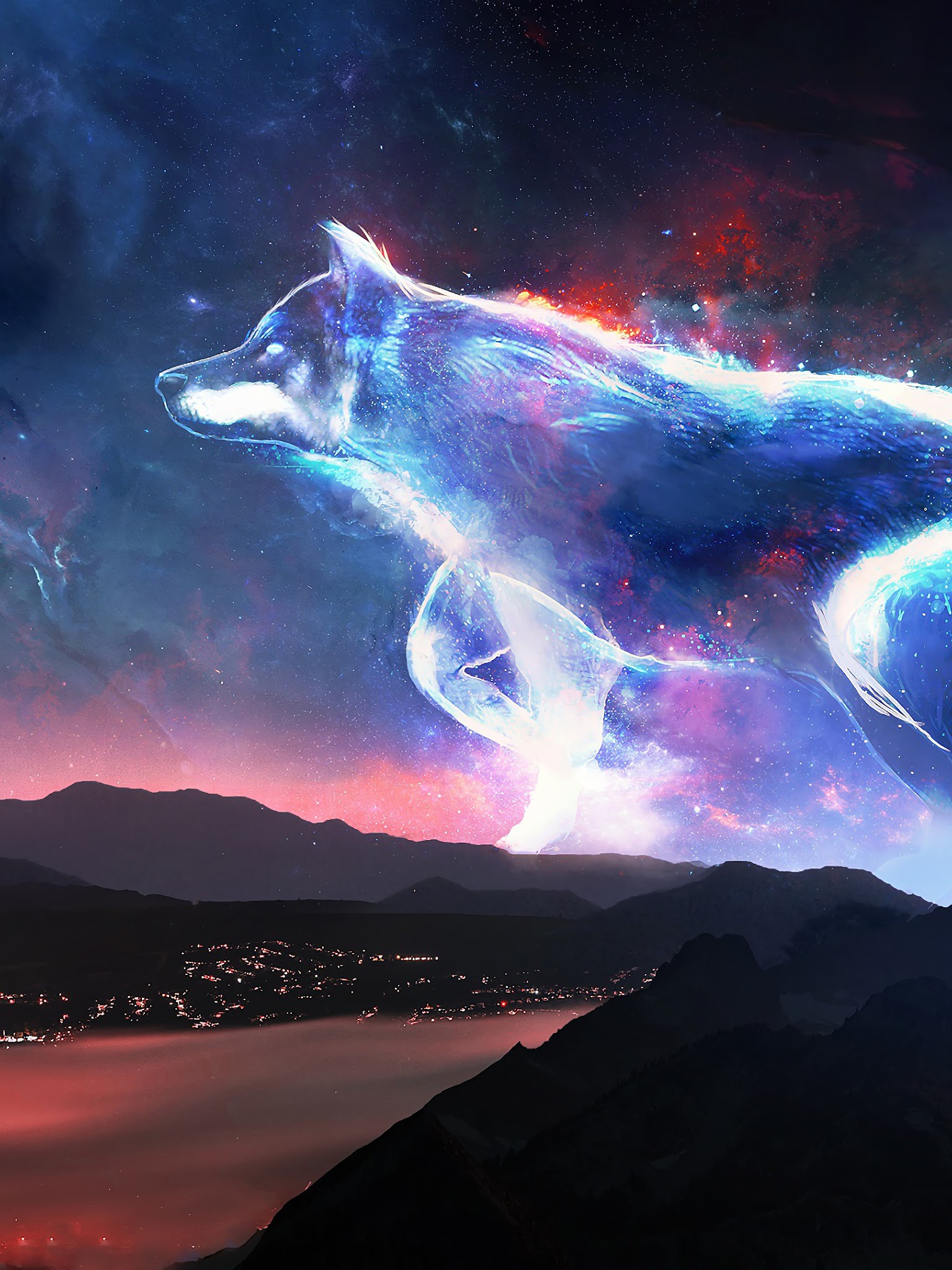 Galaxy Wolf Cool Wallpapers