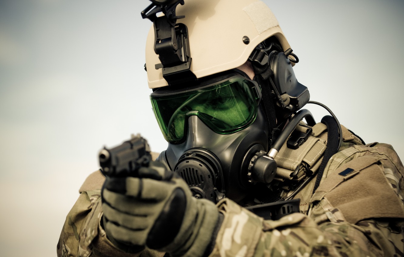 Gas Mask Soldier Wallpapers